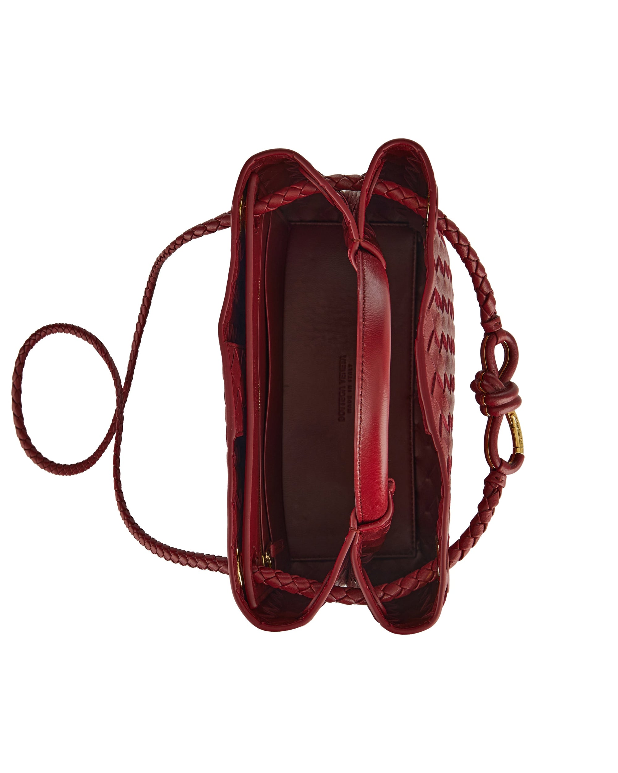 Andiamo Small Leather Bag Bottega veneta – Гарантія оригінальності – збільшений вид