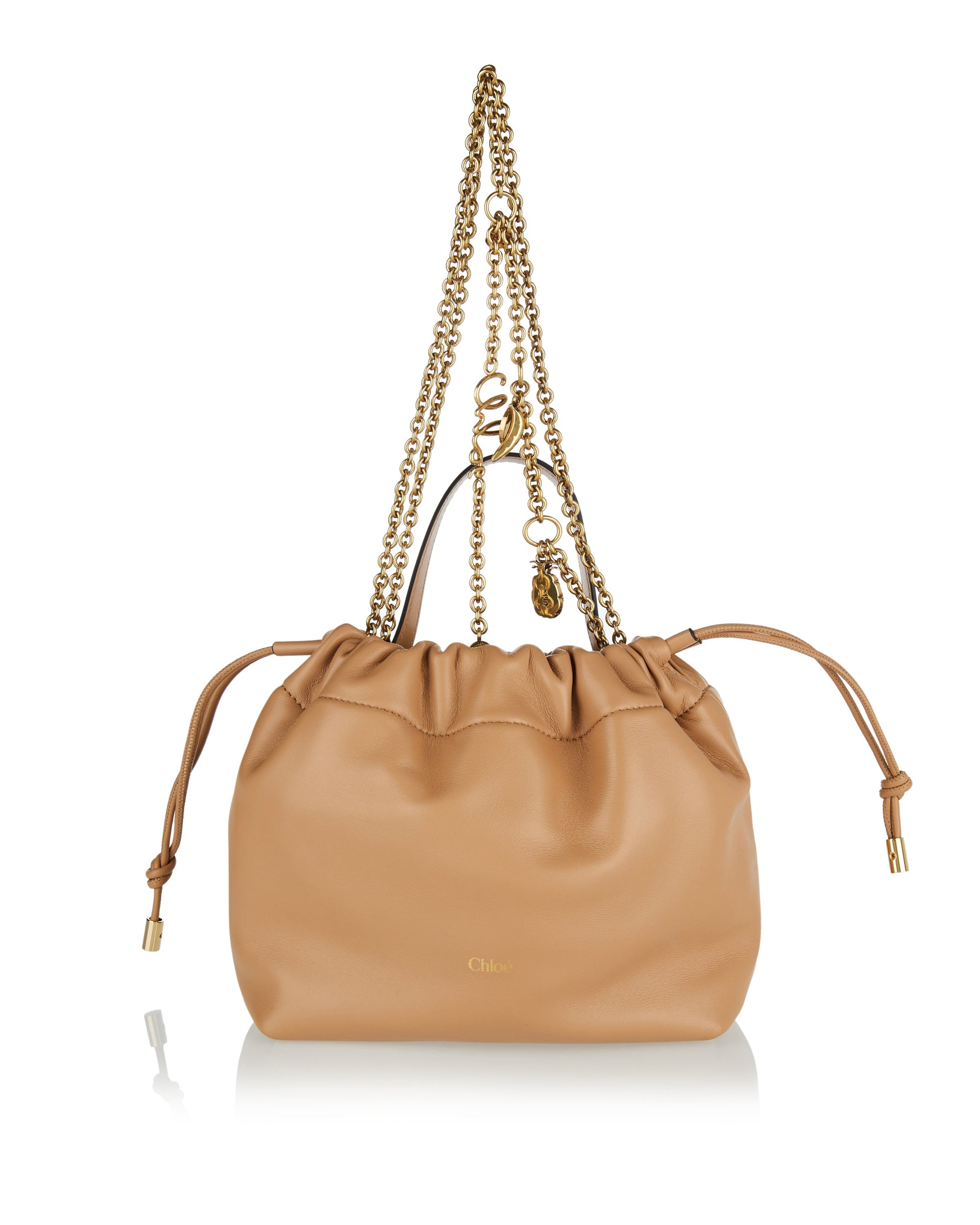 Icons Soft Leather Shoulder Bag Chloe – Гарантія оригінальності – боковий вид