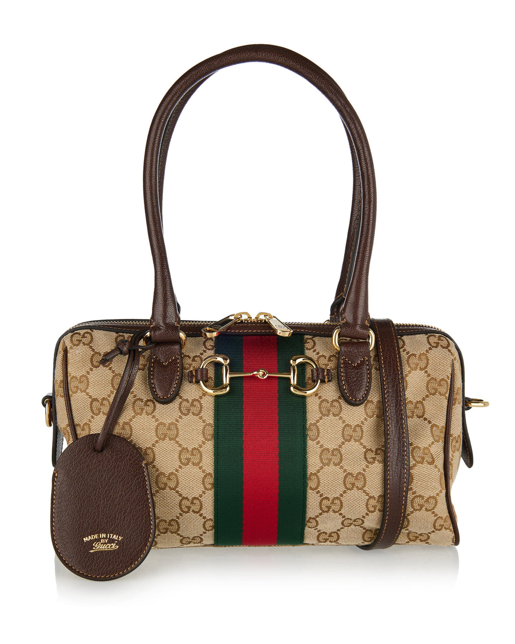 Borsetto Gg Canvas Medium Duffel Bag Gucci – Гарантія оригінальності – боковий вид