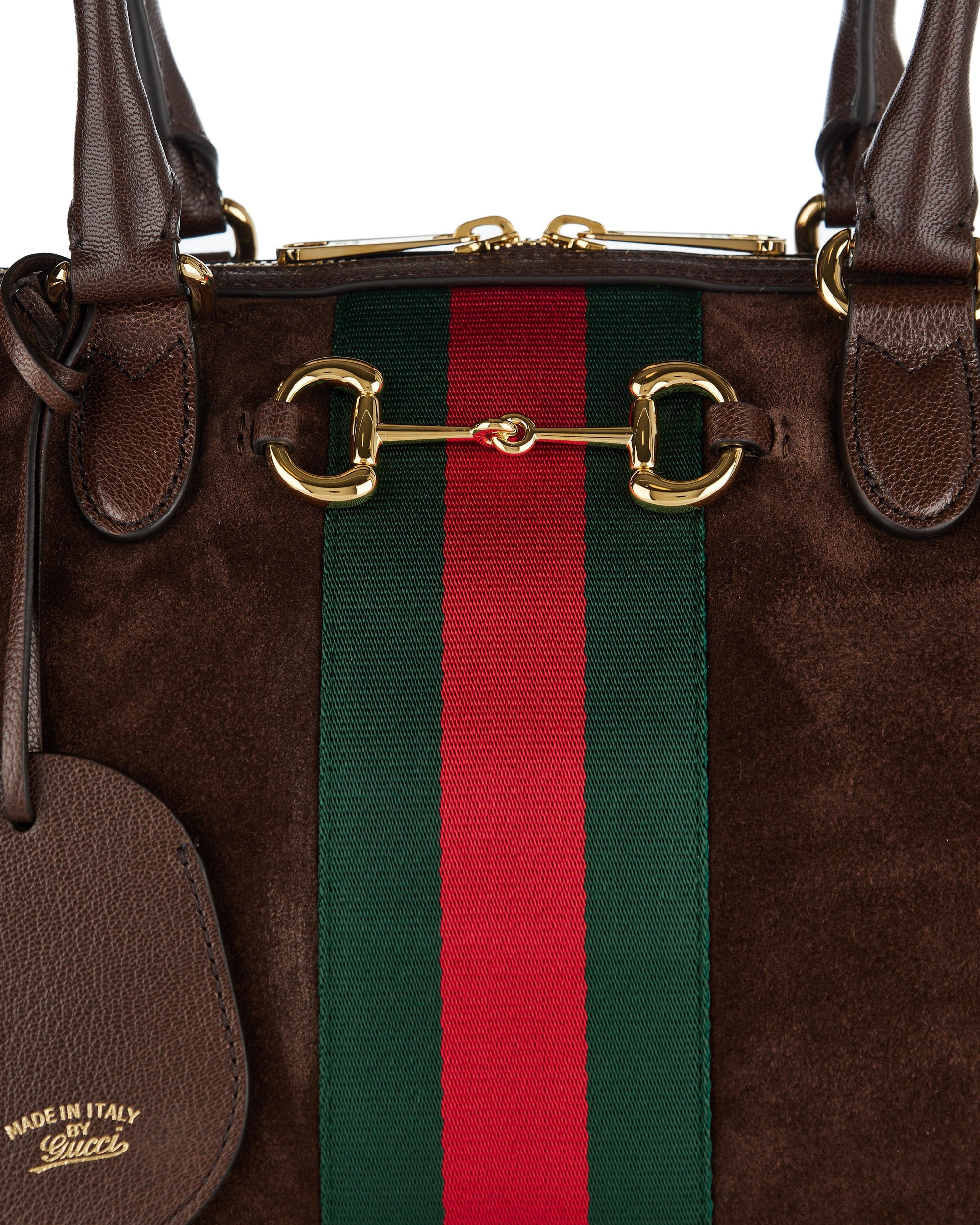 Borsetto Large Boston Suede Duffel Bag Gucci оригінал – Купити в Україні – збільшений вид