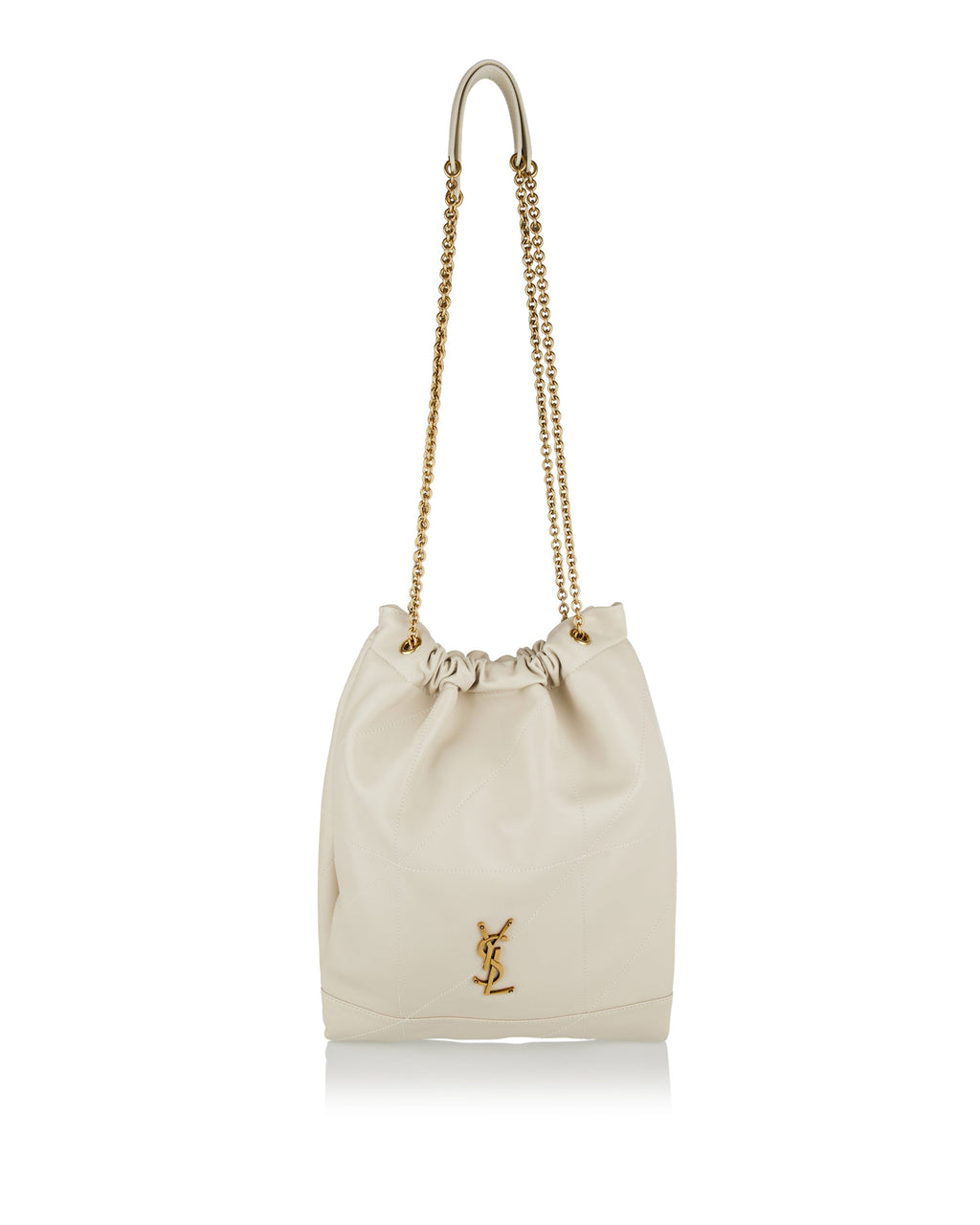 Jamie Quilted Leather Shoulder Bag Saint laurent – Гарантія оригінальності – боковий вид