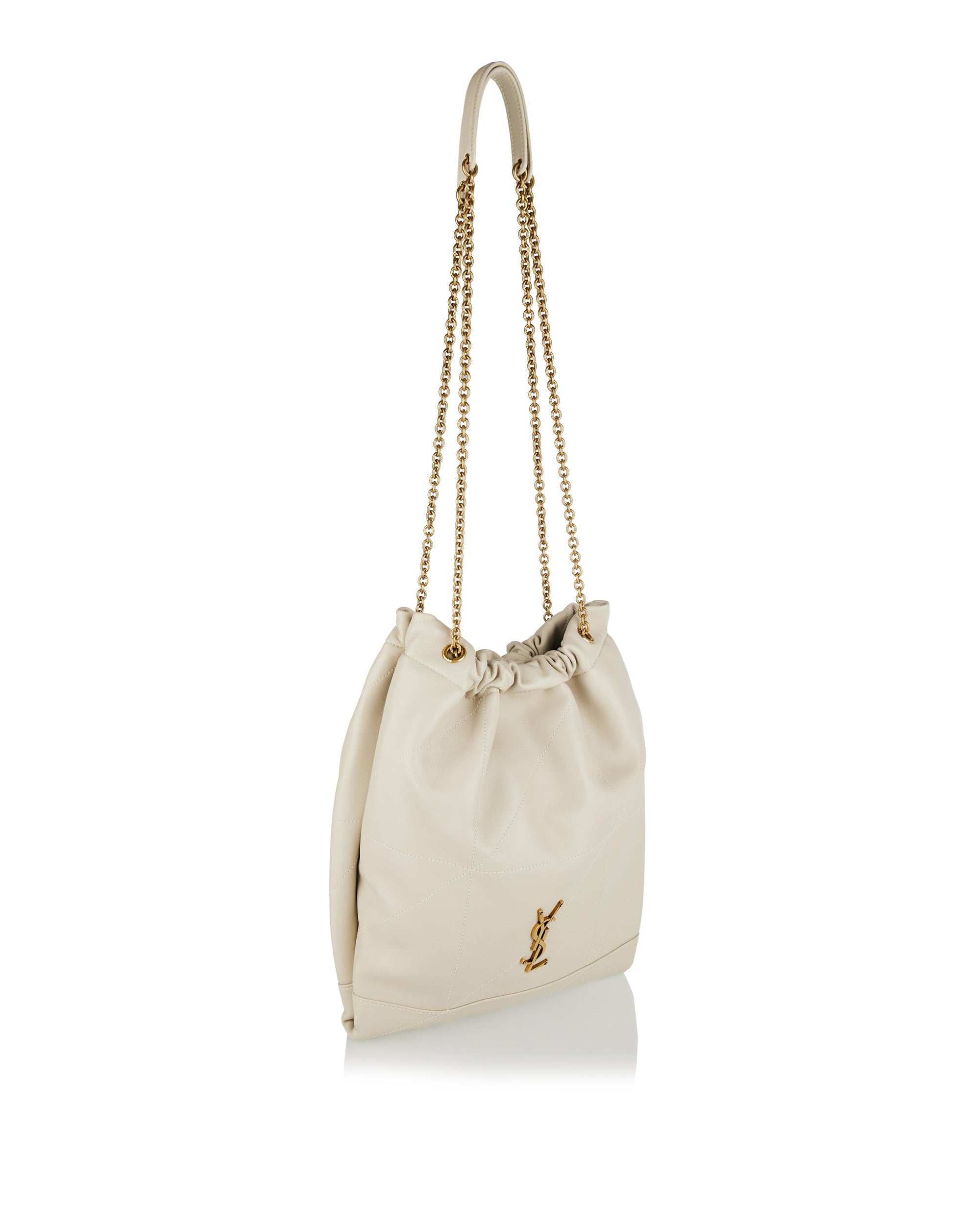 Jamie Quilted Leather Shoulder Bag Saint laurent – Гарантія оригінальності – вид ззаду