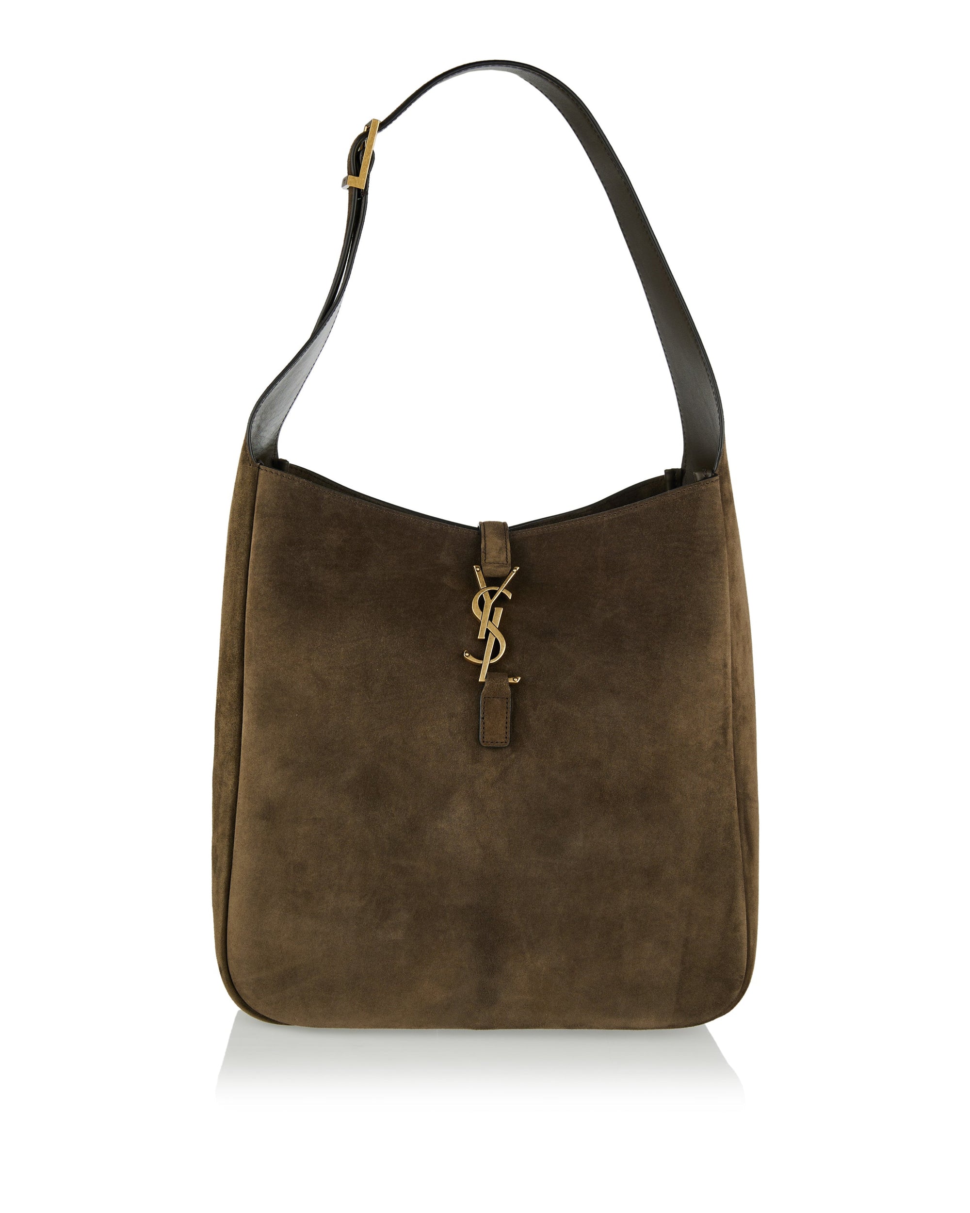 Le 5 À 7 Suede Large Leather Tote Saint laurent – Гарантія оригінальності – боковий вид