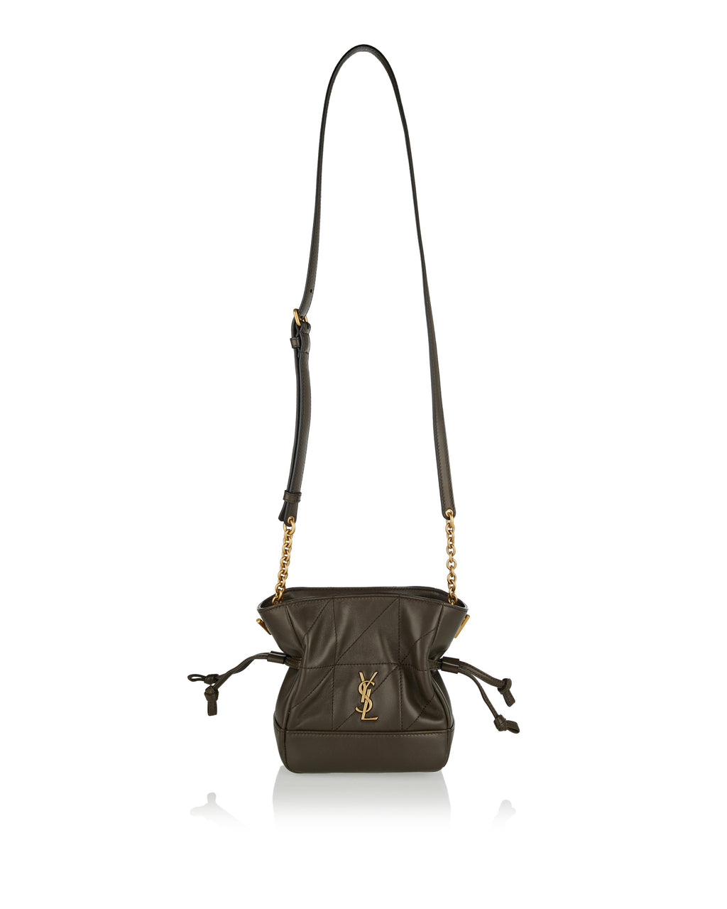 Оригінальна Jamie Mini Leather Shoulder Pouch Saint laurent – боковий вид