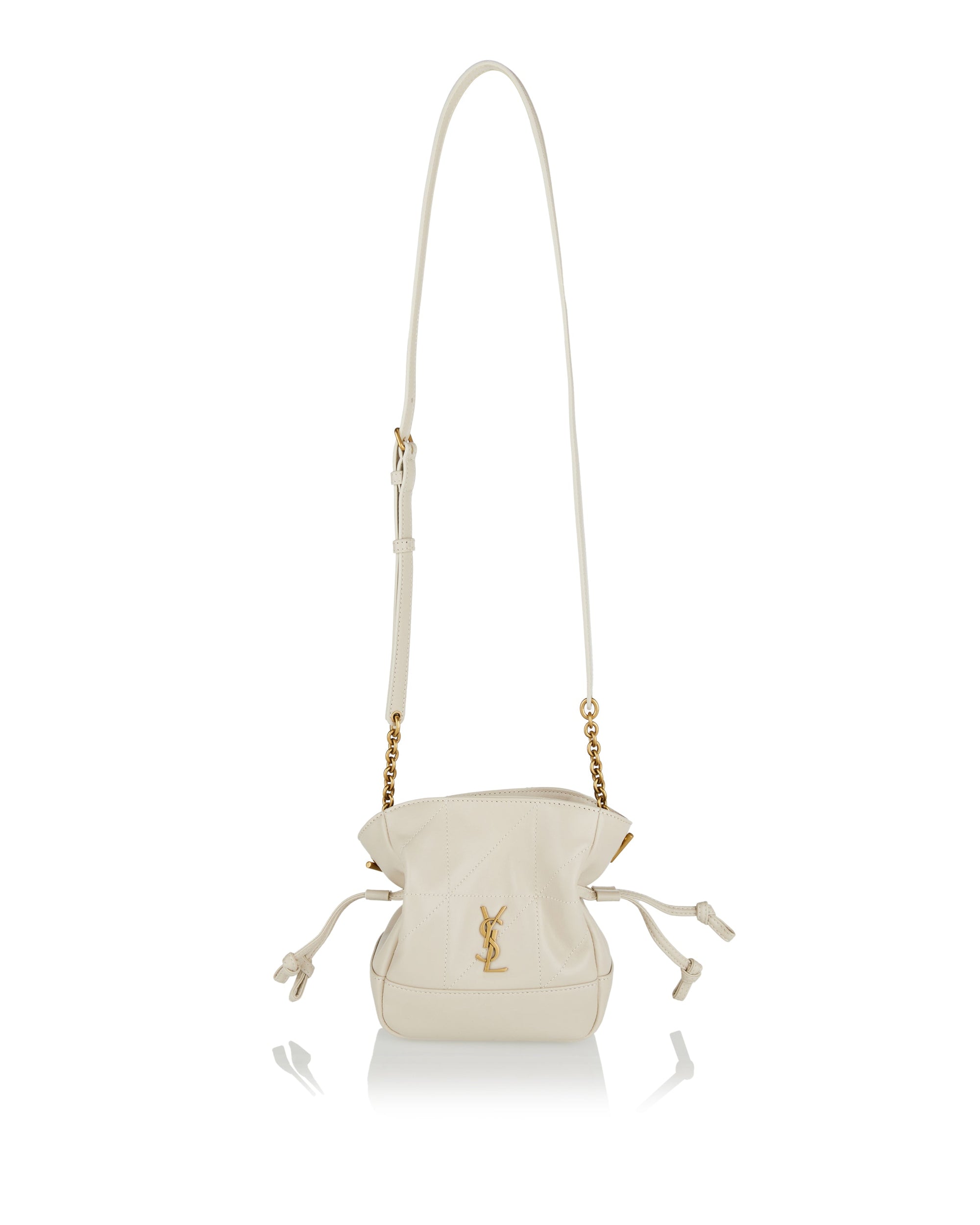 Оригінальна Jamie Mini Leather Shoulder Pouch Saint laurent – боковий вид