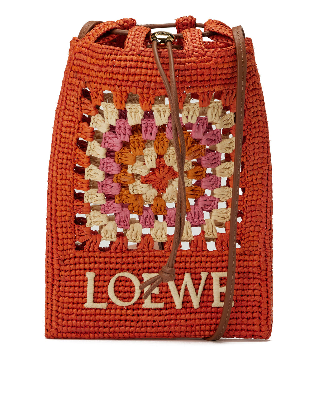 Оригінальна Drawstring Raffia Pocket Loewe – боковий вид