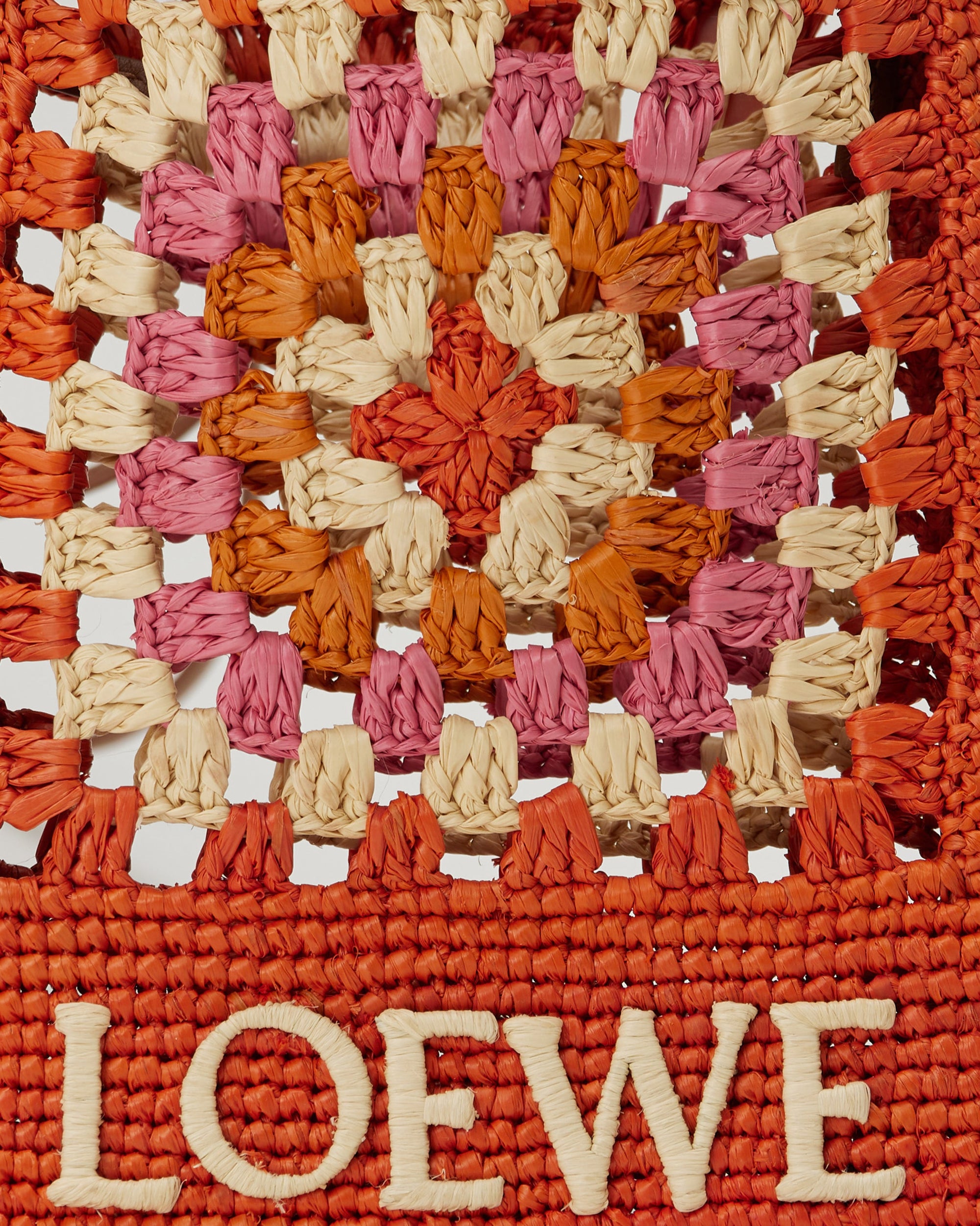 Оригінальна Drawstring Raffia Pocket Loewe – вид ззаду