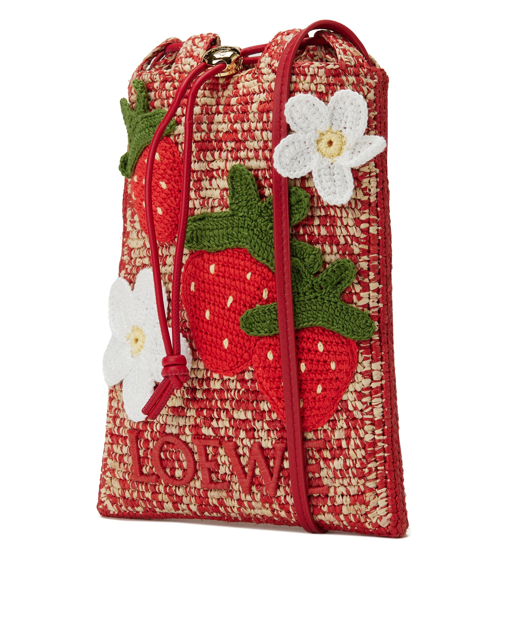 Оригінальна Drawstring Raffia Pocket Loewe – вид ззаду