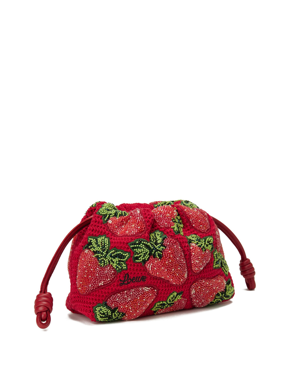 Flamenco Beaded Crochet Mini Clutch Loewe оригінал – Купити в Україні – вид ззаду