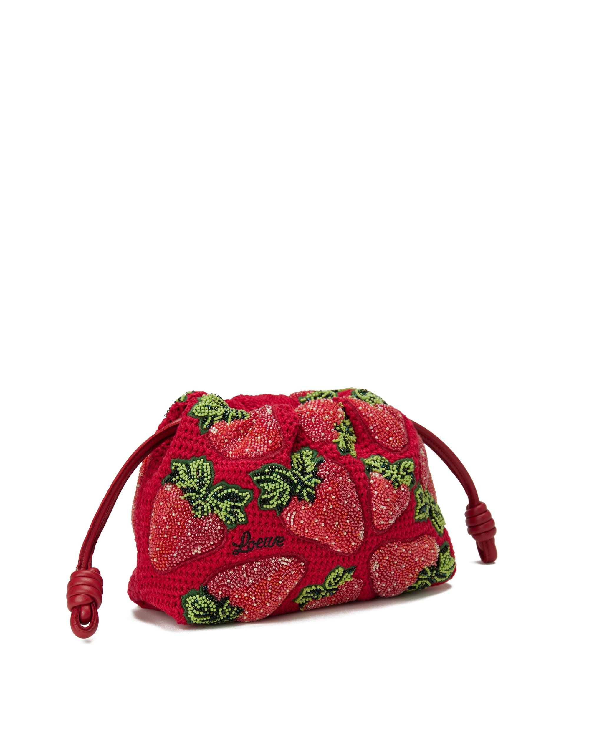 Flamenco Beaded Crochet Mini Clutch Loewe оригінал – Купити в Україні – вид ззаду