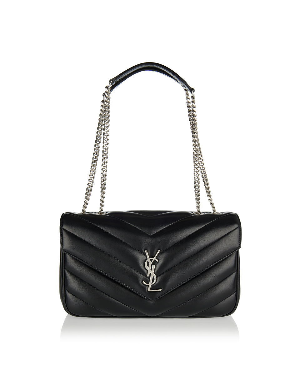 Оригінальна Loulou Medium Matelassé Shoulder Bag Saint laurent – боковий вид