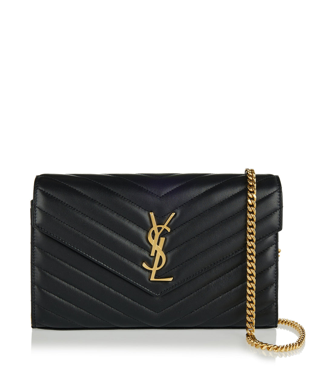 Оригінальна Cassandre Leather Chain Wallet Saint laurent – боковий вид