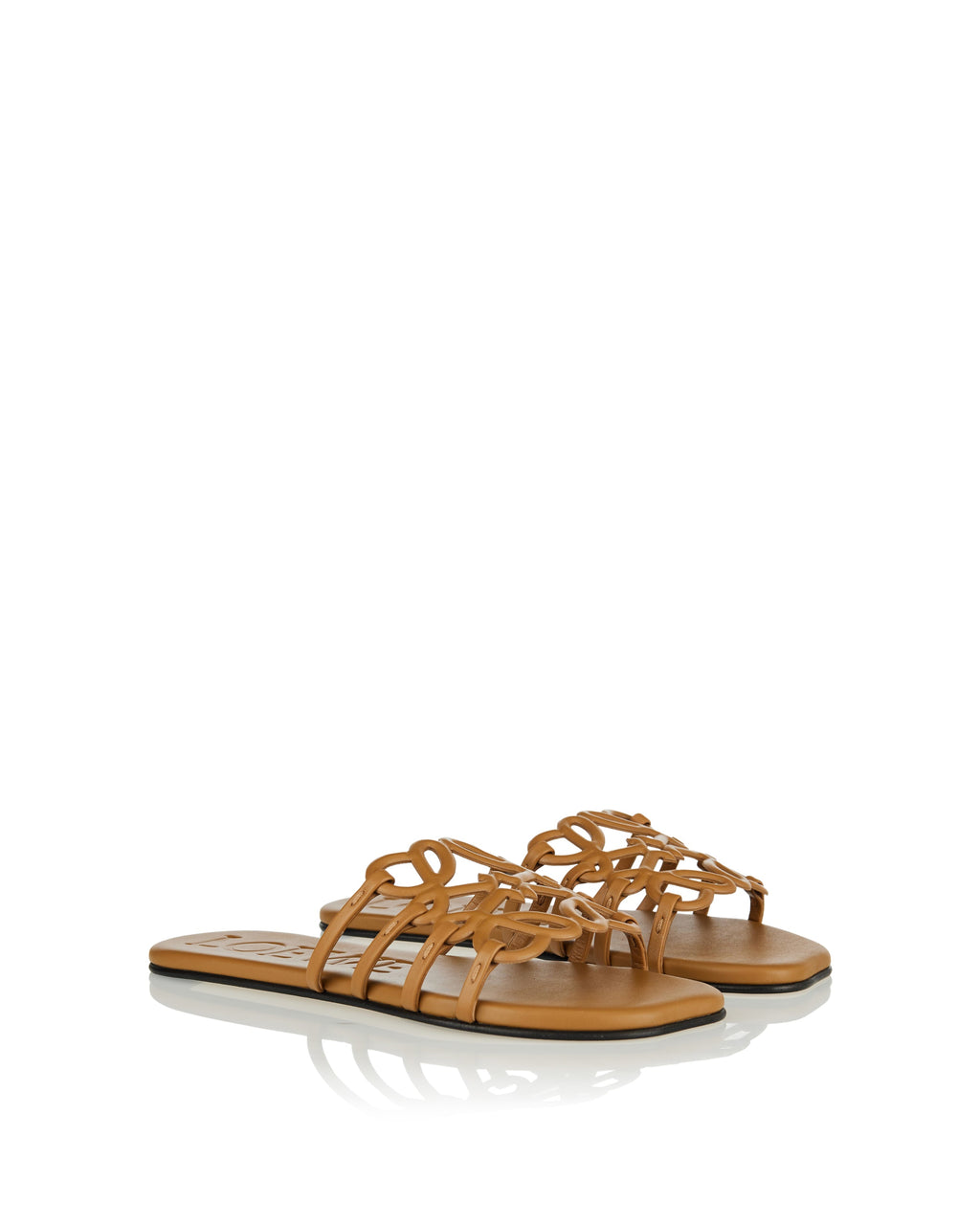 Оригінальна Petal Anagram Leather Slides Loewe – вид ззаду