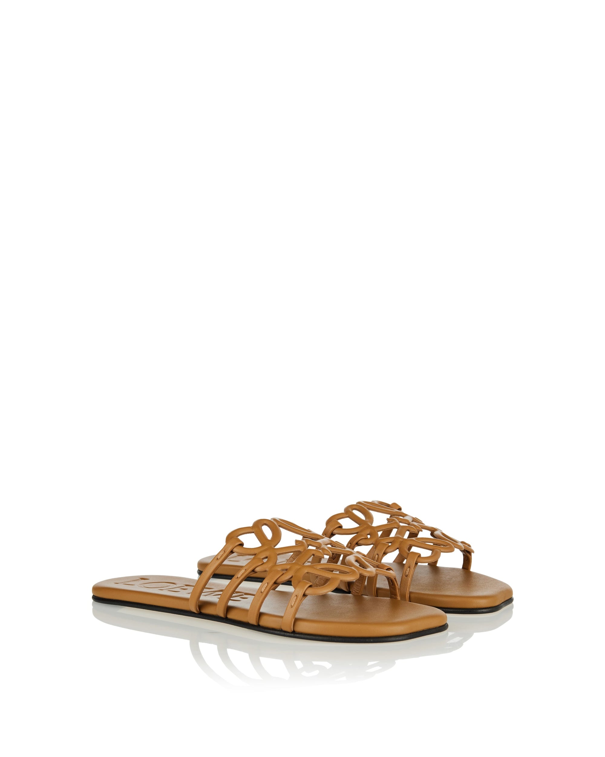 Оригінальна Petal Anagram Leather Slides Loewe – вид ззаду