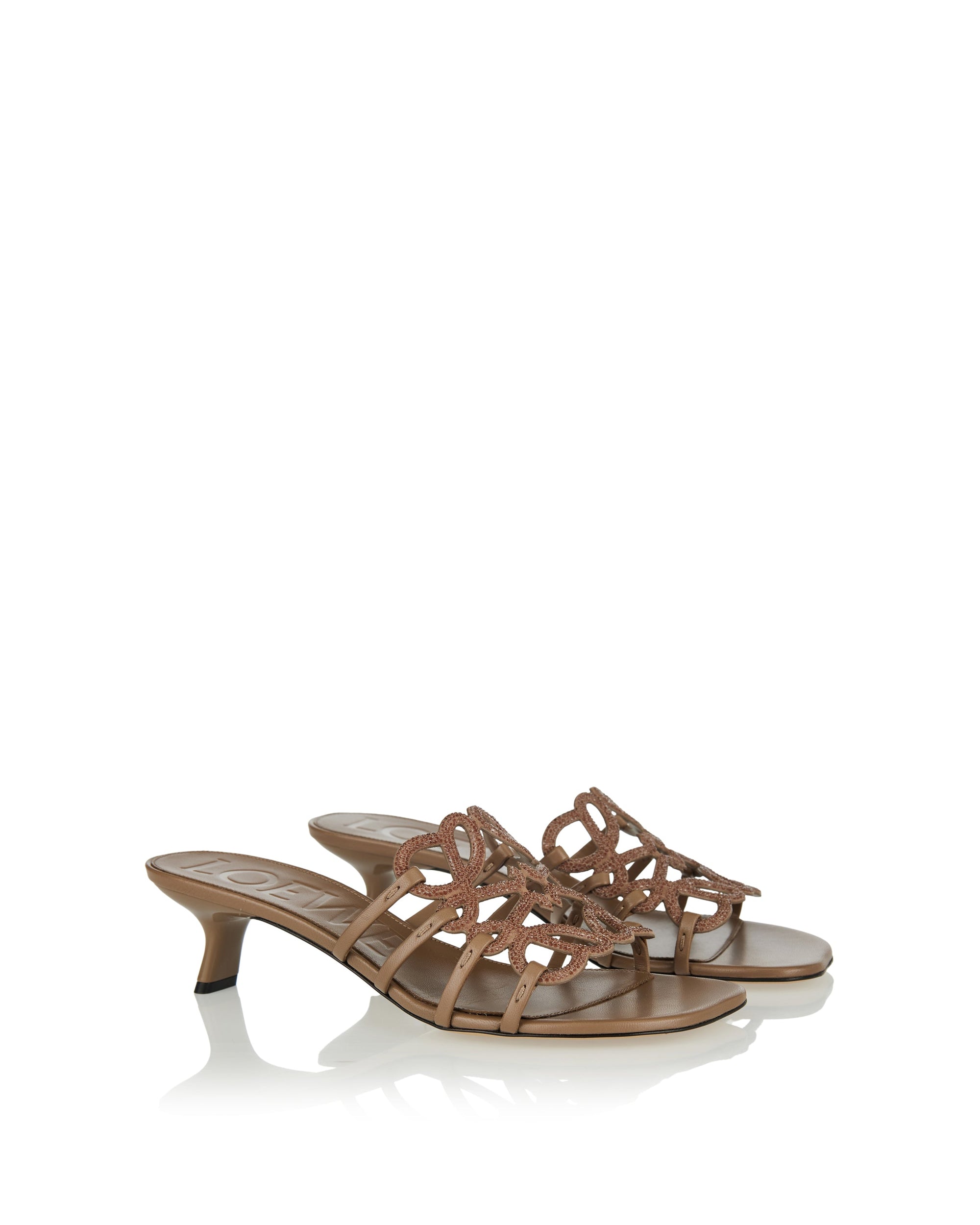 Оригінальна Petal Anagram Rhinestone Embellished Sandals Loewe – вид ззаду