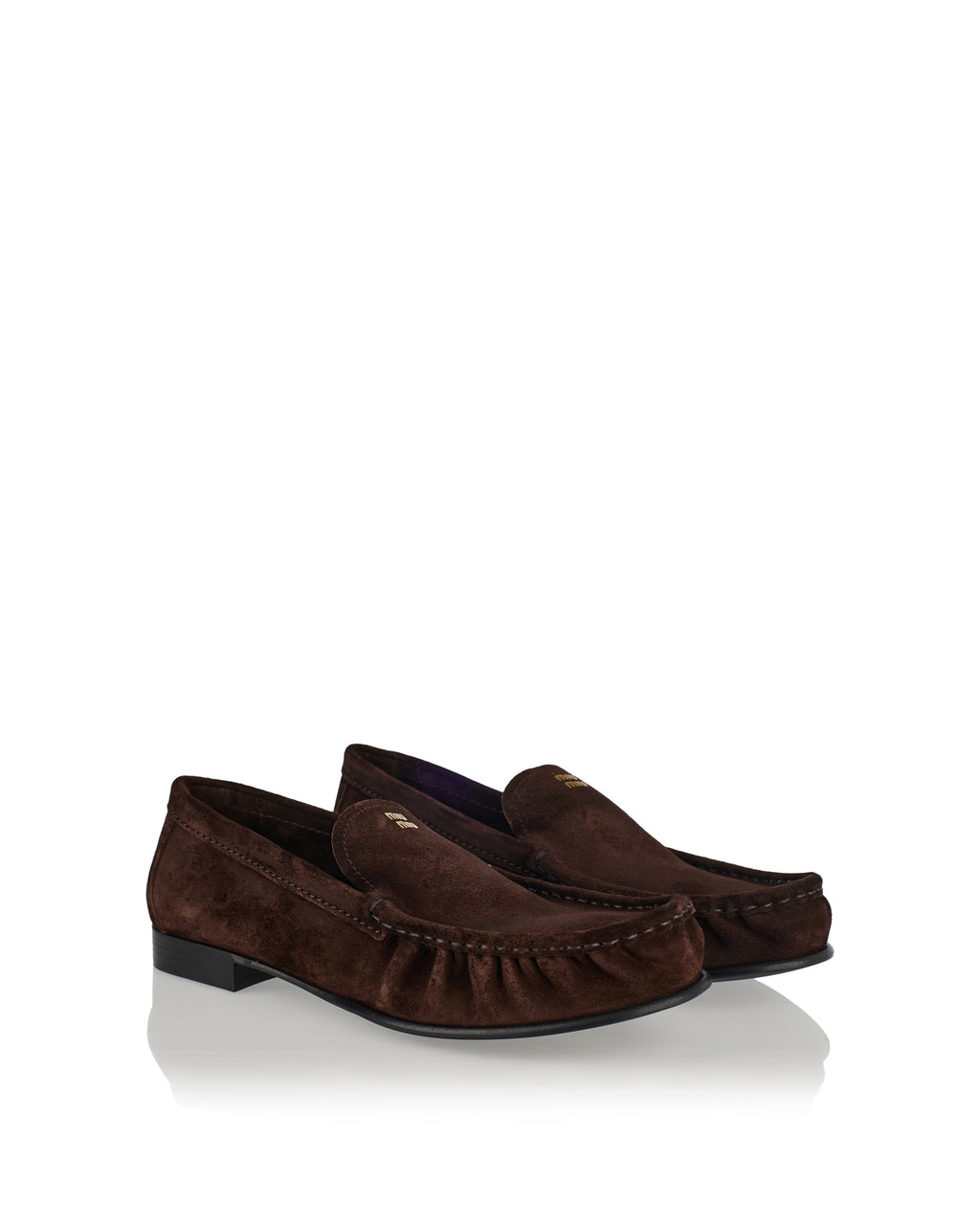 Suede Loafers Miu miu – Гарантія оригінальності – вид ззаду