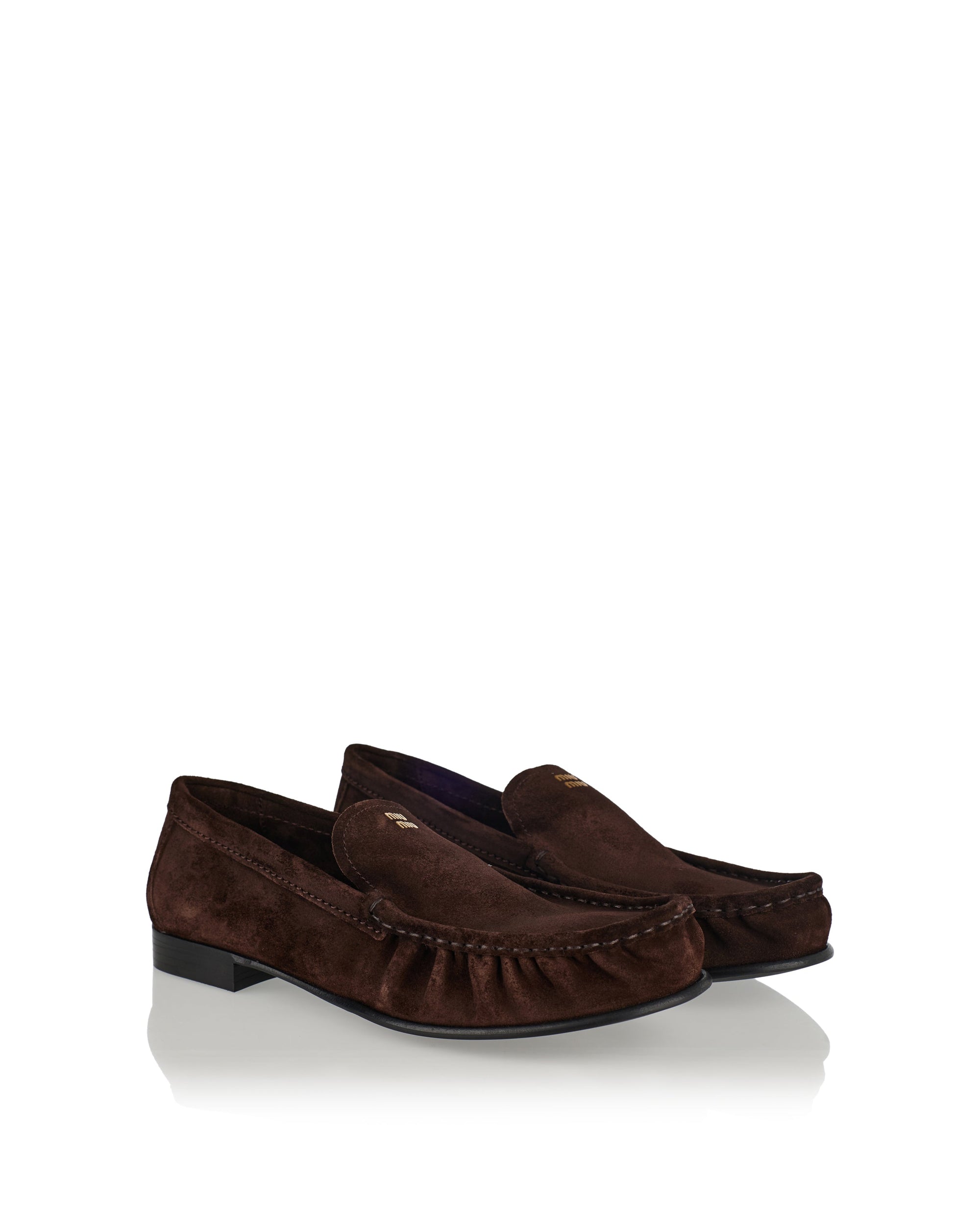 Suede Loafers Miu miu – Гарантія оригінальності – вид ззаду