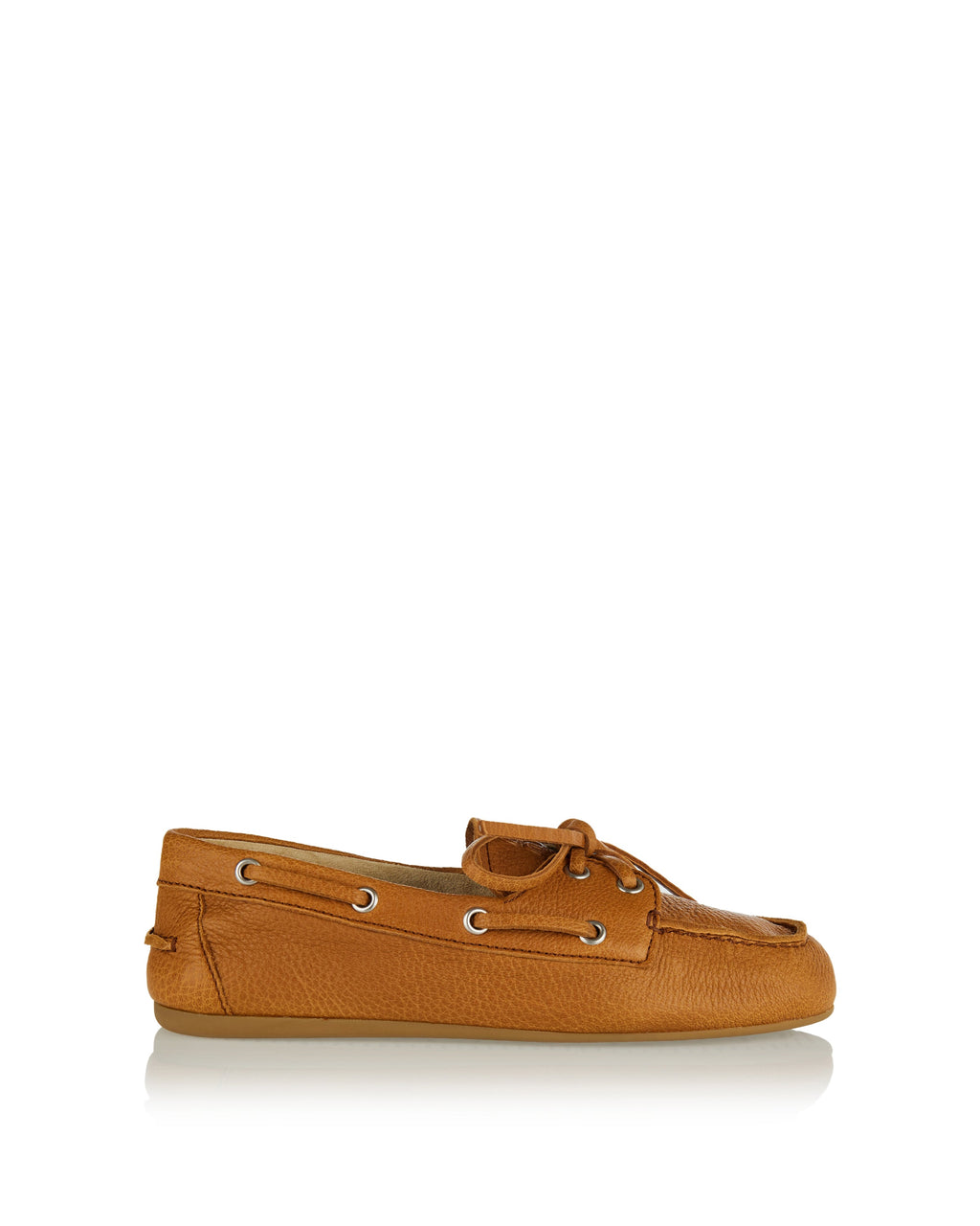 Vintage Effect Leather Loafers Miu miu – Гарантія оригінальності – боковий вид