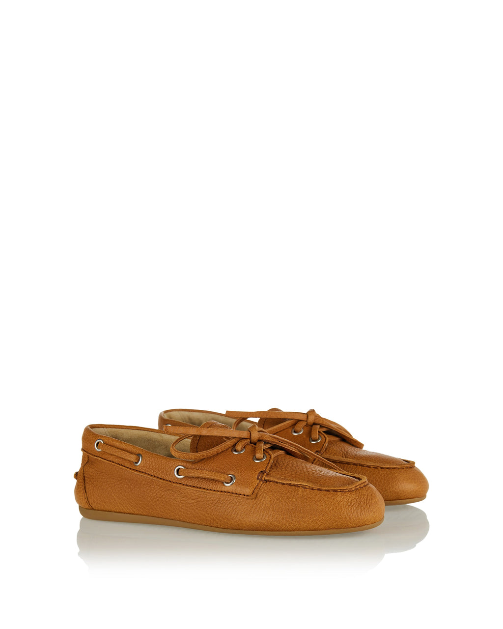 Vintage Effect Leather Loafers Miu miu – Гарантія оригінальності – вид ззаду