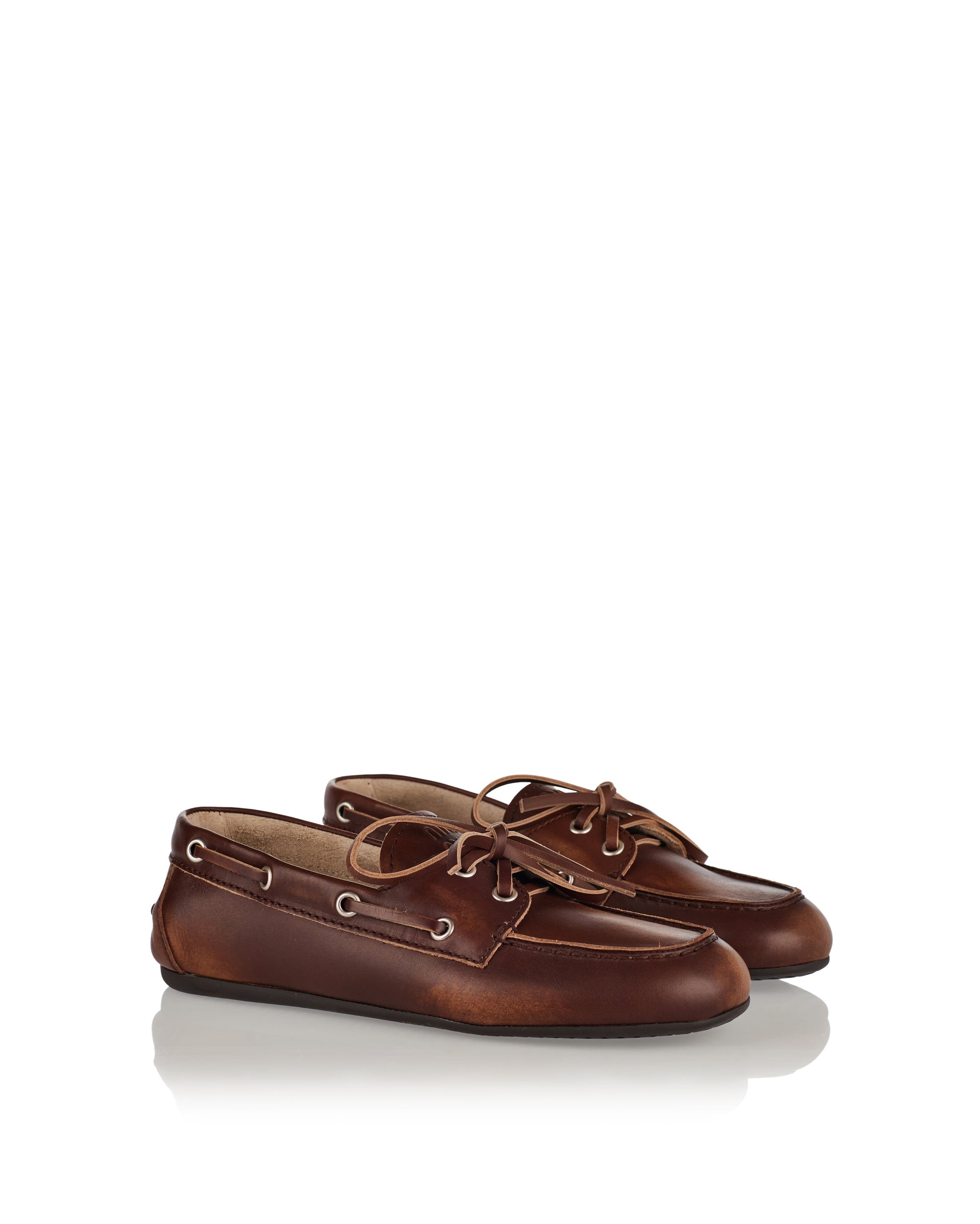 Leather Lace‑up Moccasins Miu miu – Гарантія оригінальності – вид ззаду