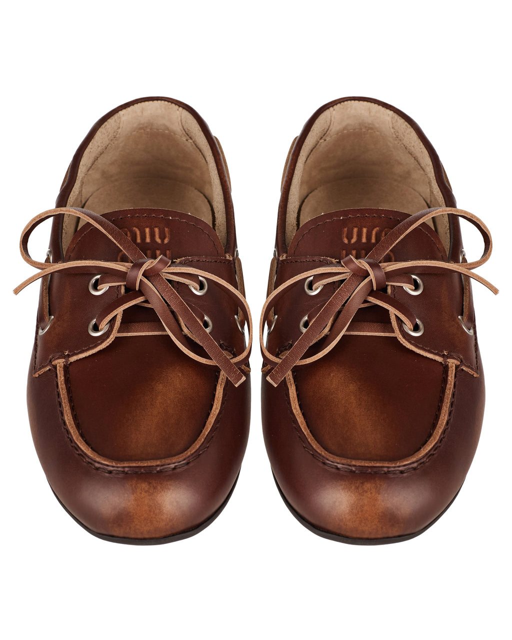 Leather Lace‑up Moccasins Miu miu – Гарантія оригінальності – збільшений вид