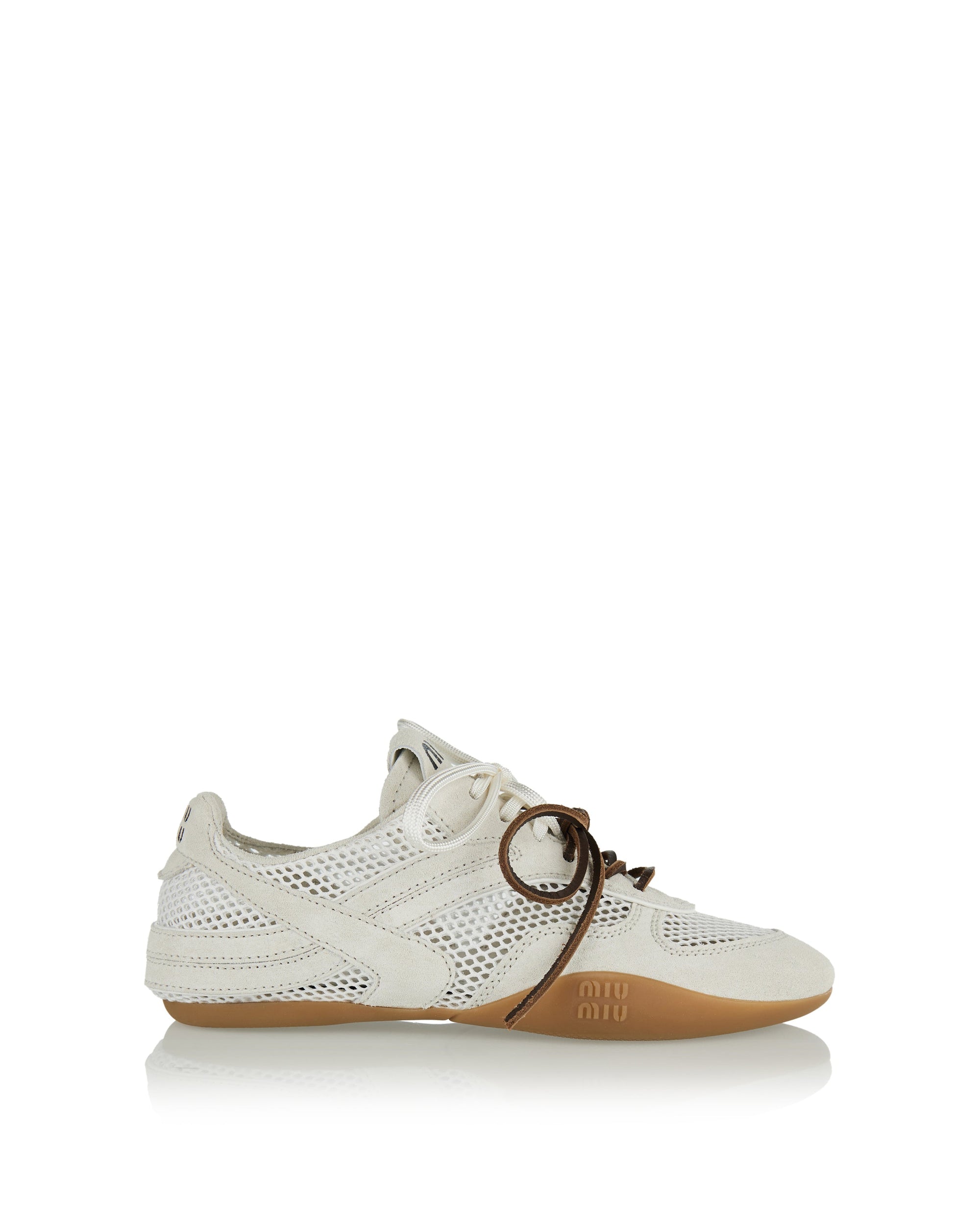 Оригінальна Gymnasium Mixed Low Top Sneakers Miu miu – боковий вид
