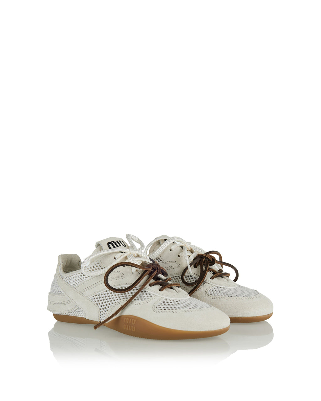 Оригінальна Gymnasium Mixed Low Top Sneakers Miu miu – вид ззаду