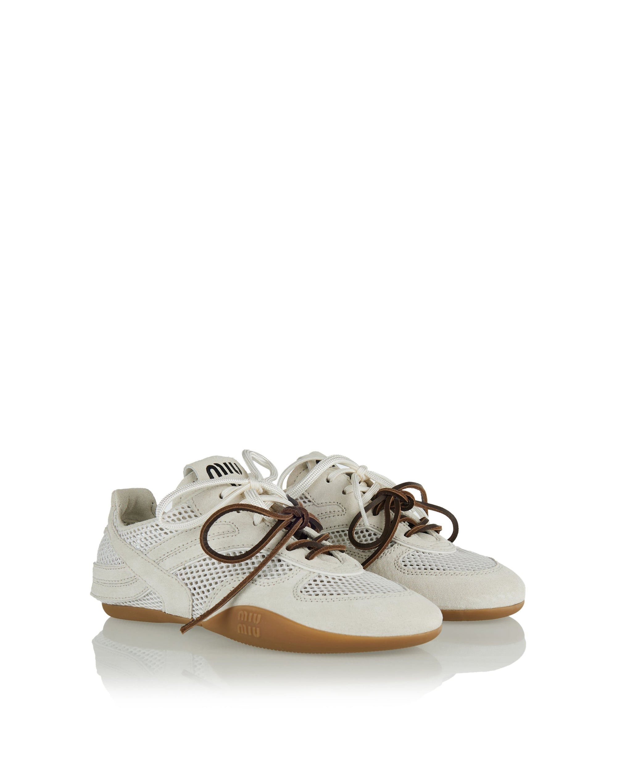 Оригінальна Gymnasium Mixed Low Top Sneakers Miu miu – вид ззаду