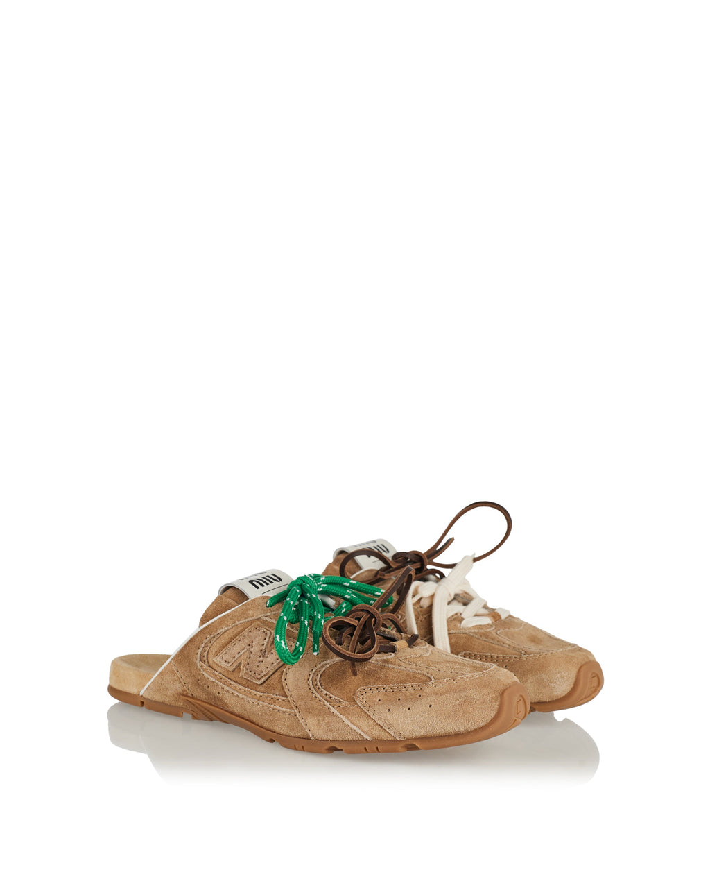 Оригінальна X New Balance 530 Sl Faded Suede Mules Miu miu – вид ззаду