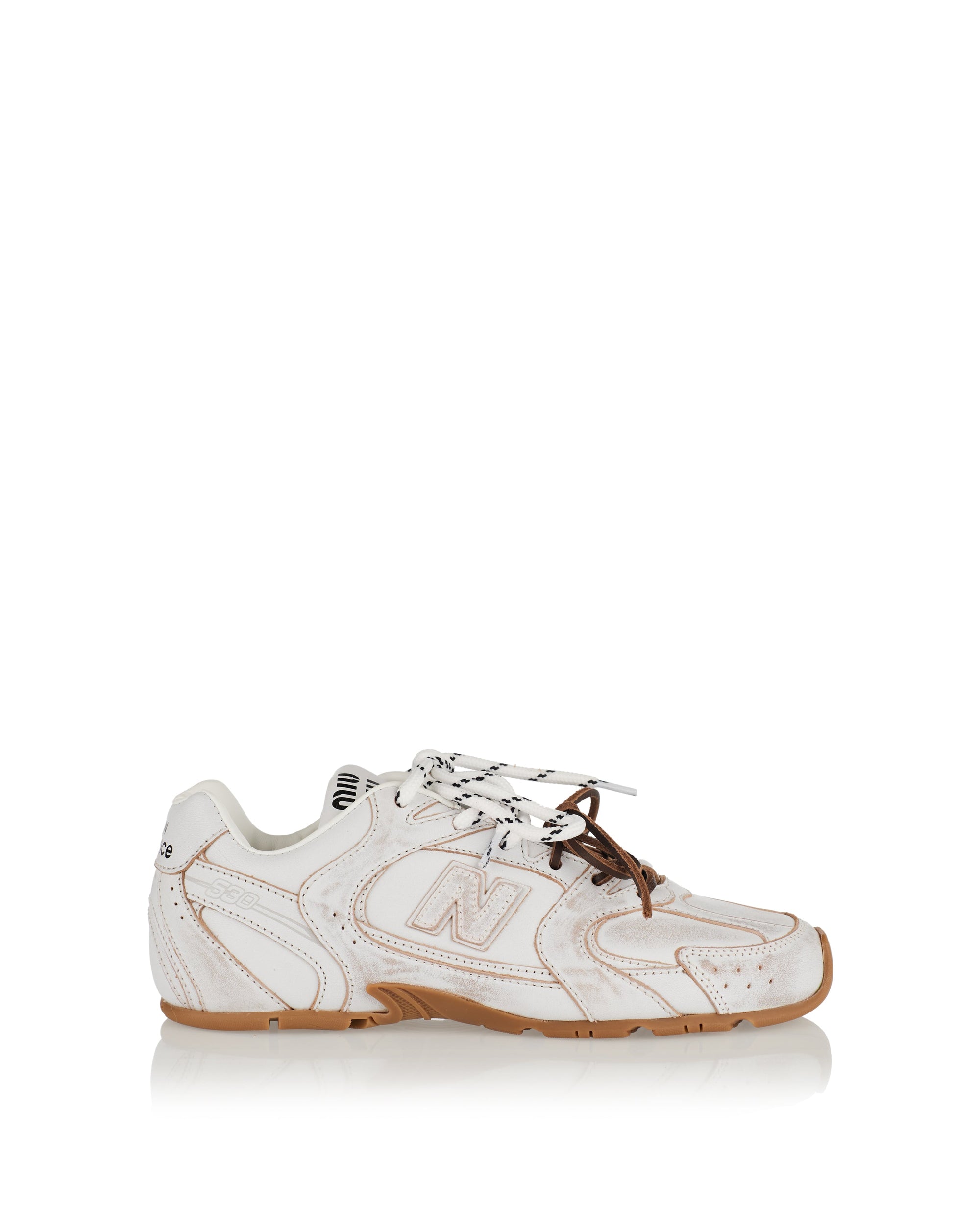 X New Balance 530 Sl Leather Sneakers Miu miu оригінал – Купити в Україні – боковий вид