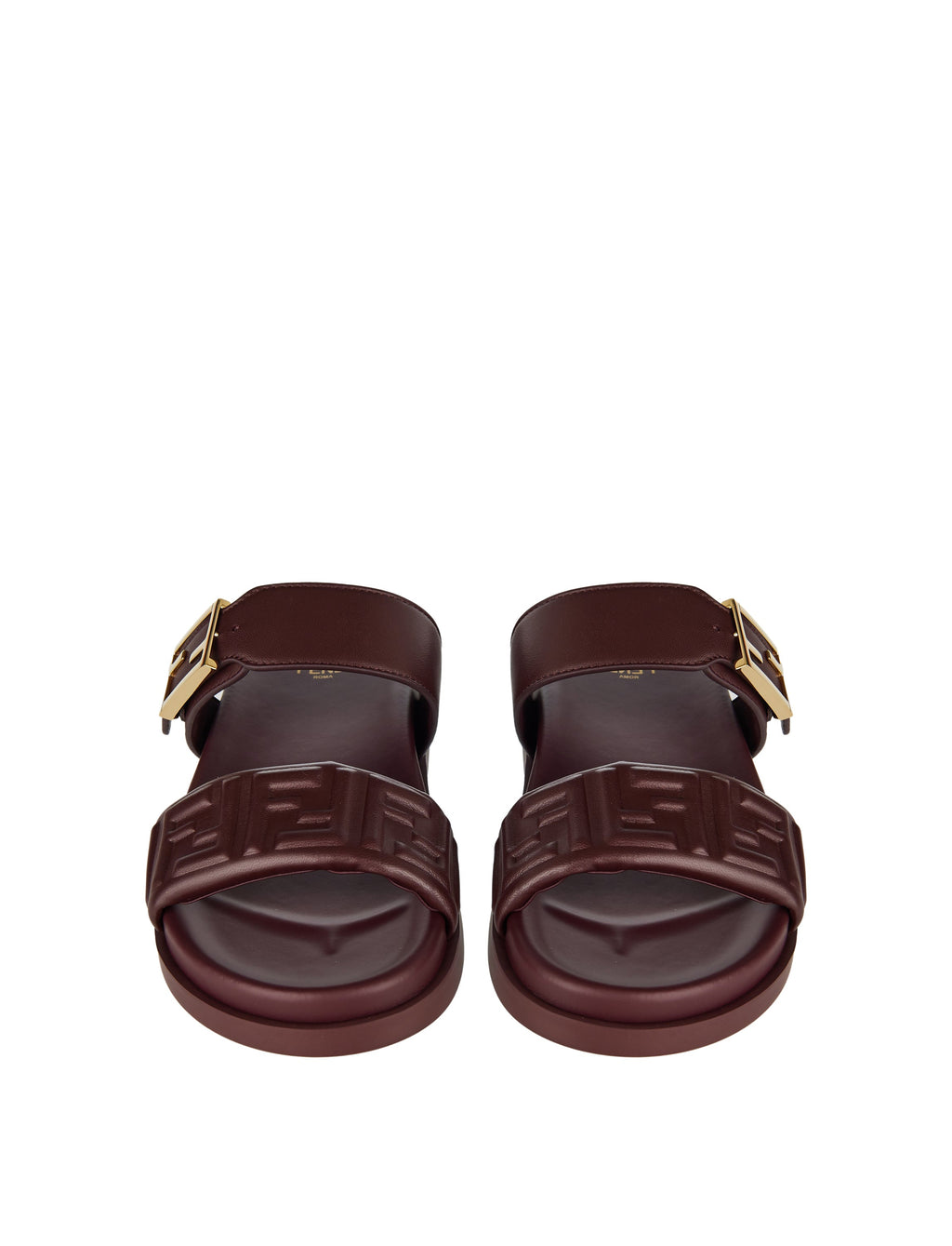Оригінальна Feel Ff Embossed Leather Slides Fendi – збільшений вид