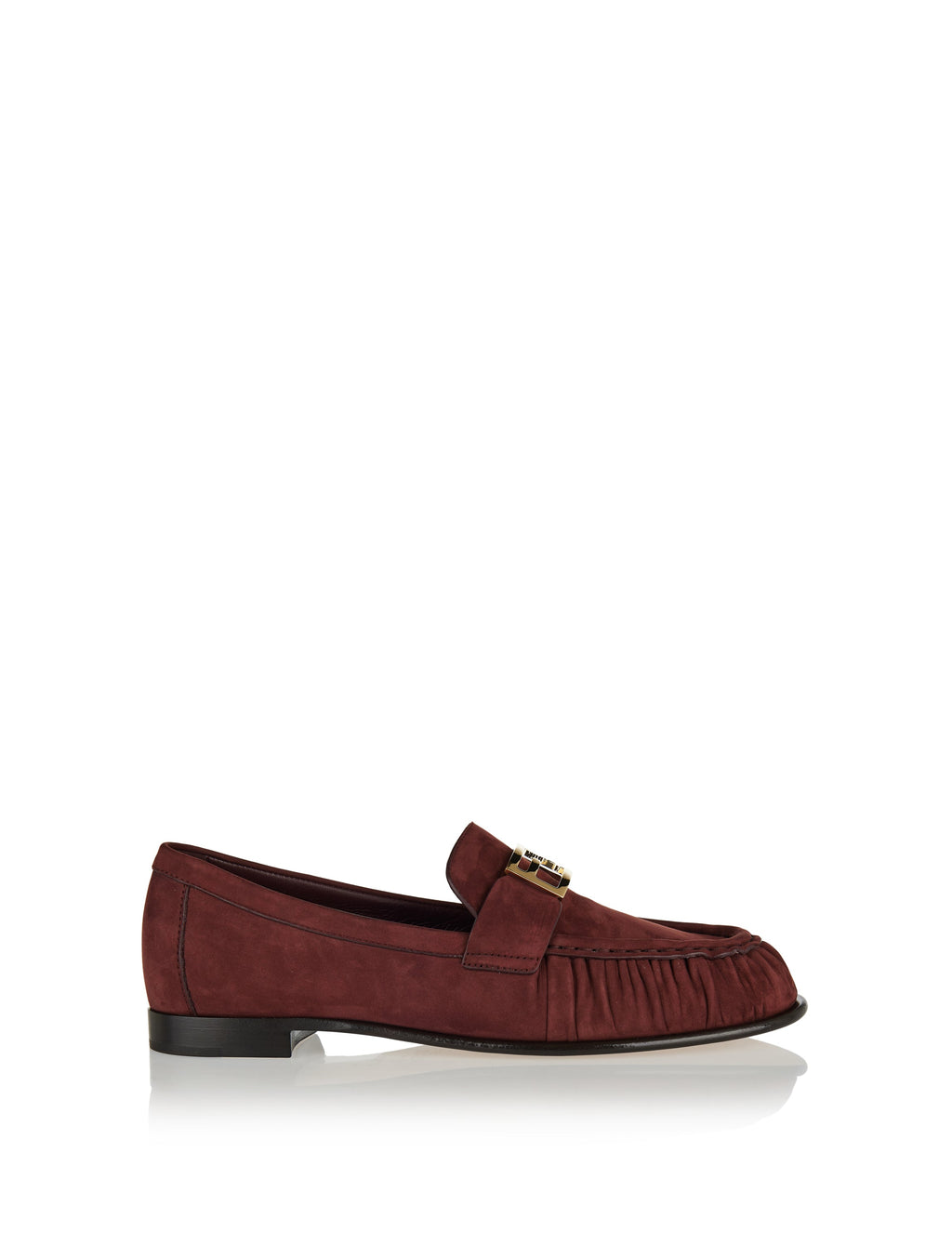 Sellier Suede Loafers Fendi – Гарантія оригінальності – боковий вид