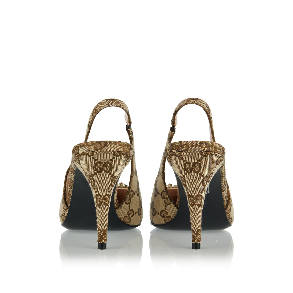 Оригінальна Gg Canvas Slingback Pumps Gucci – детальний вид