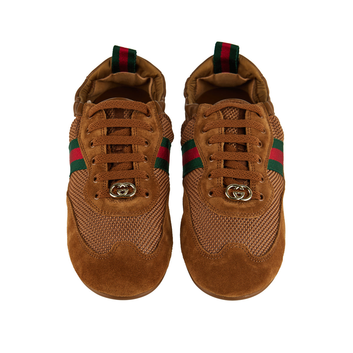 Shift Suede Trimmed Sneakers Gucci – Гарантія оригінальності – збільшений вид