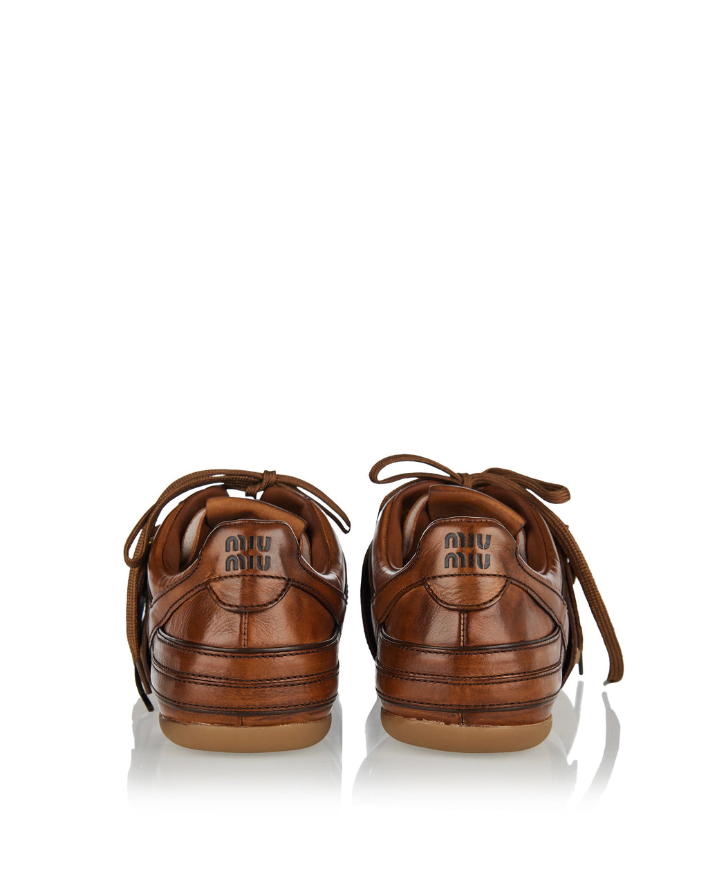 Leather Sneakers With Buckle Miu miu – Гарантія оригінальності – детальний вид