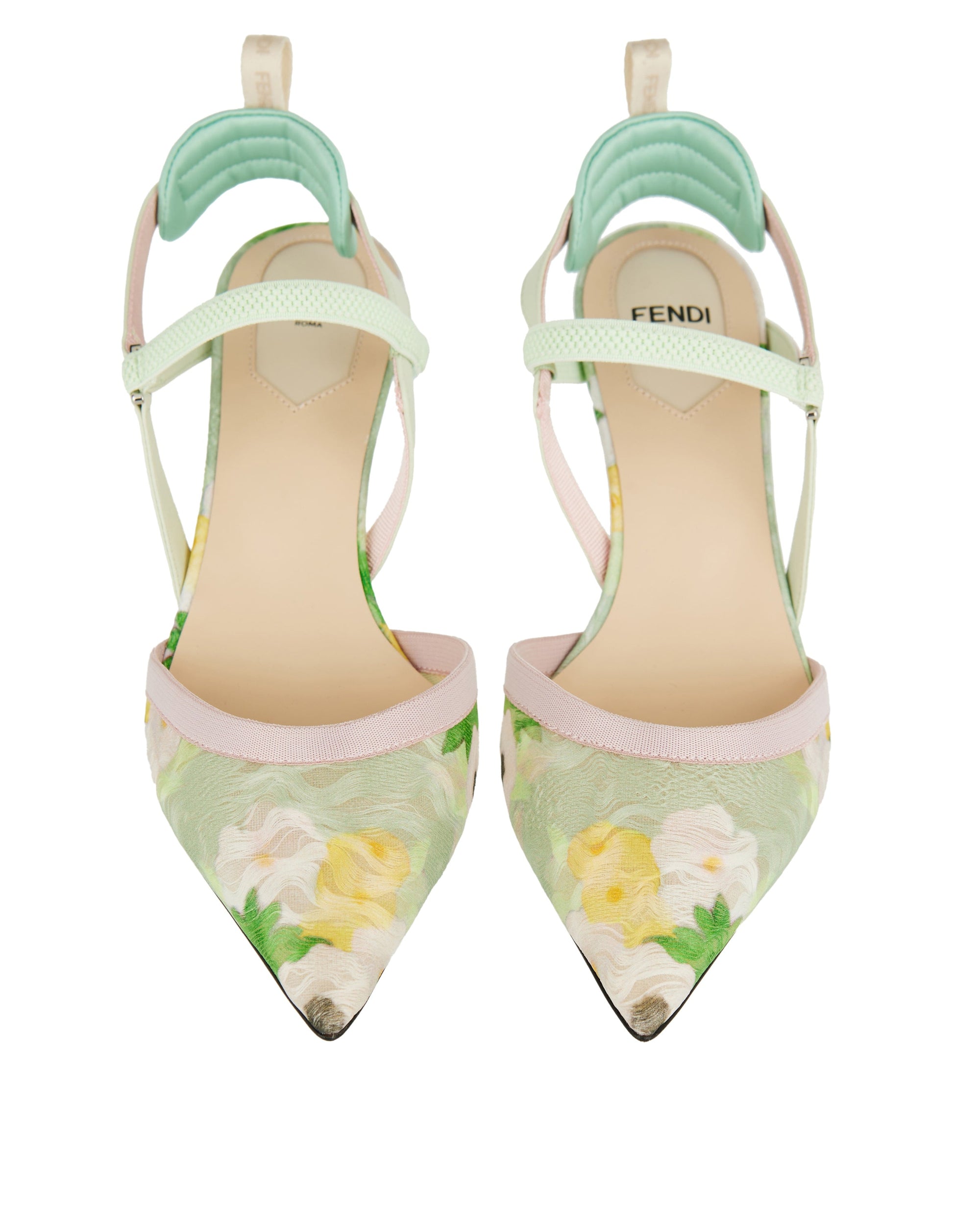 Printed Organza Medium Heeled Pumps Fendi оригінал – Купити в Україні – збільшений вид