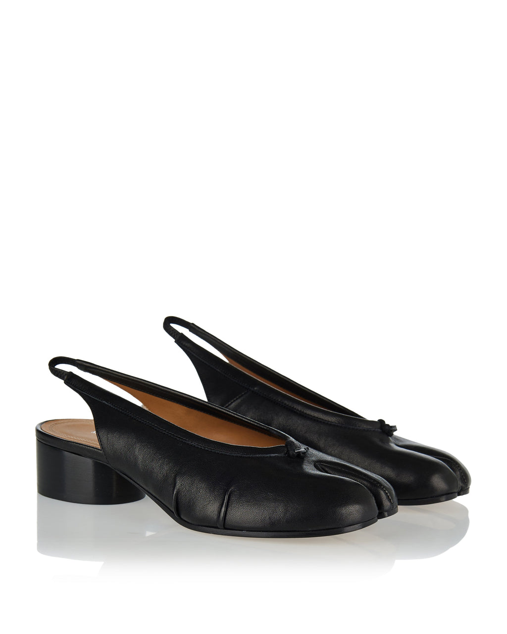 Tabi Split Toe Leather Slingback Pumps Maison margiela оригінал – Купити в Україні – вид ззаду