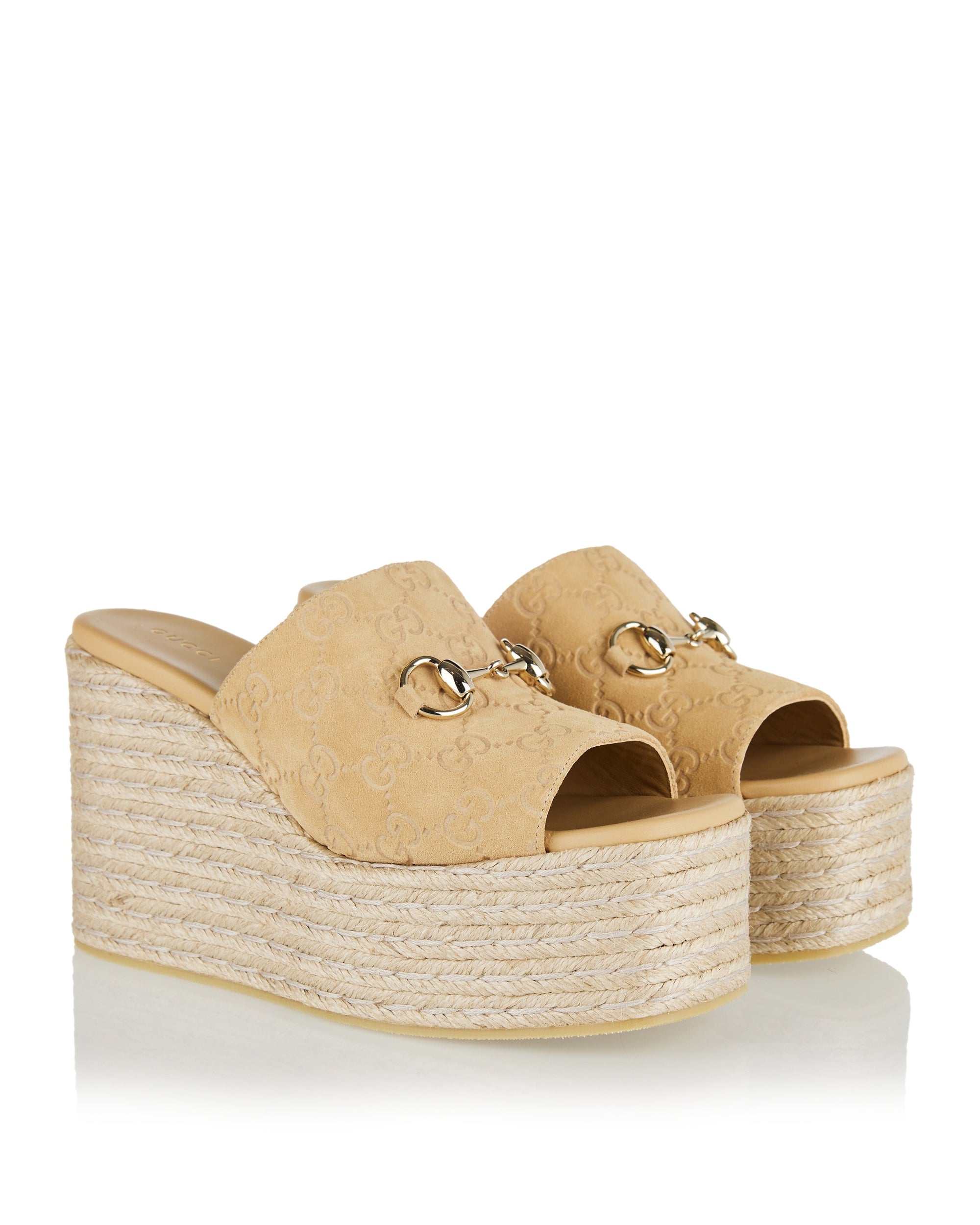 Horsebit Platform Espadrilles Gucci – Гарантія оригінальності – вид ззаду