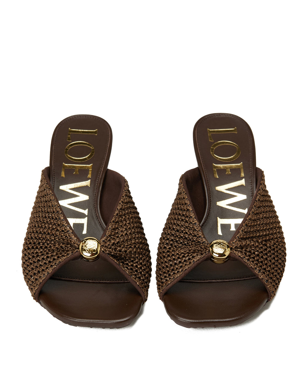 Pebble Soft Raffia Mules Loewe оригінал – Купити в Україні – збільшений вид