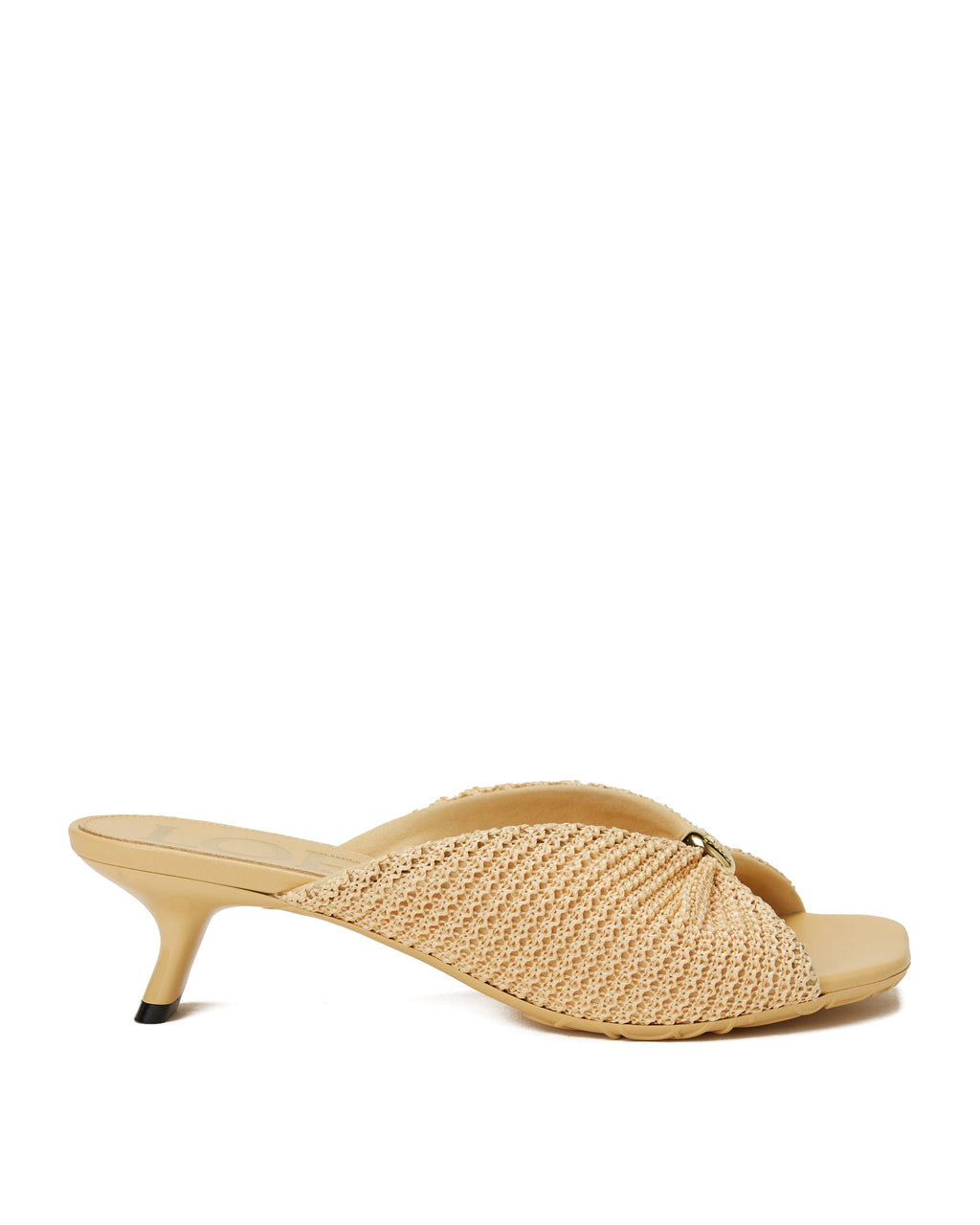 Pebble Soft Raffia Mules Loewe оригінал – Купити в Україні – боковий вид
