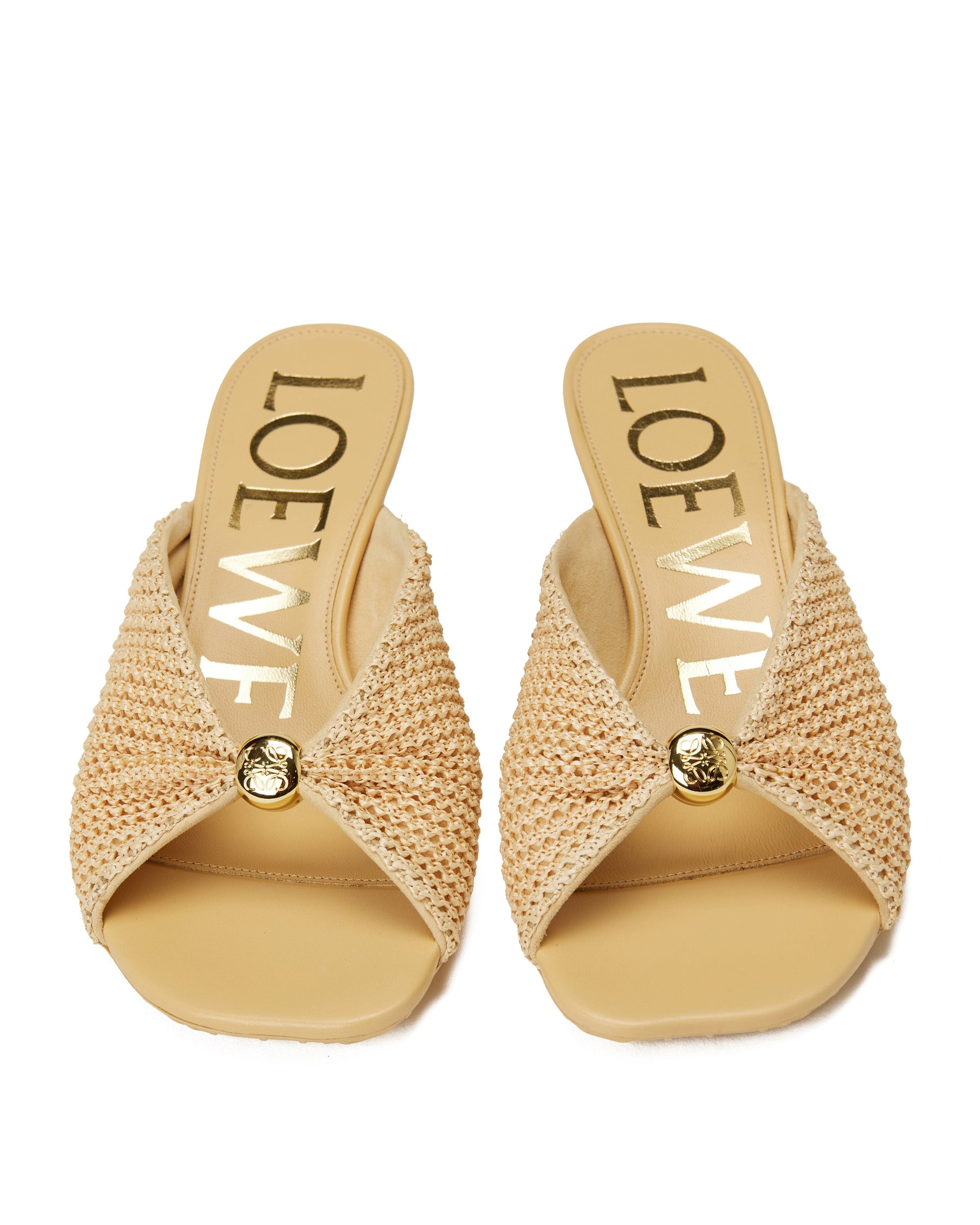 Pebble Soft Raffia Mules Loewe оригінал – Купити в Україні – детальний вид