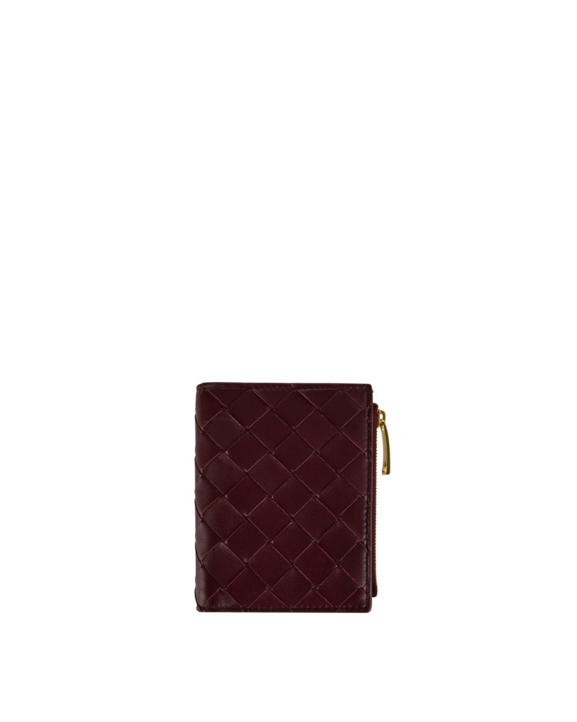 Intrecciato Small Leather Bi Fold Wallet Bottega veneta – Гарантія оригінальності – боковий вид