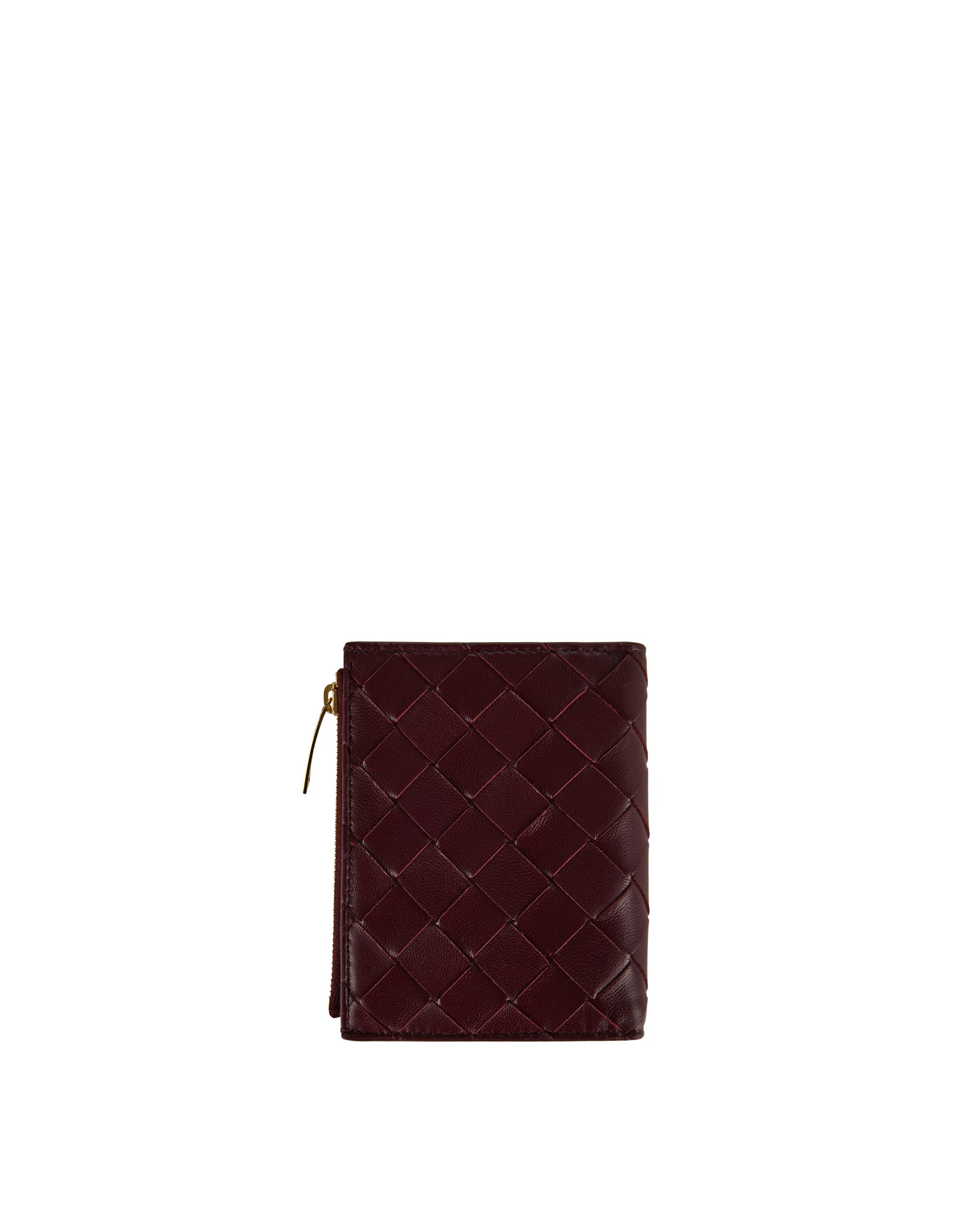 Intrecciato Small Leather Bi Fold Wallet Bottega veneta – Гарантія оригінальності – вид ззаду