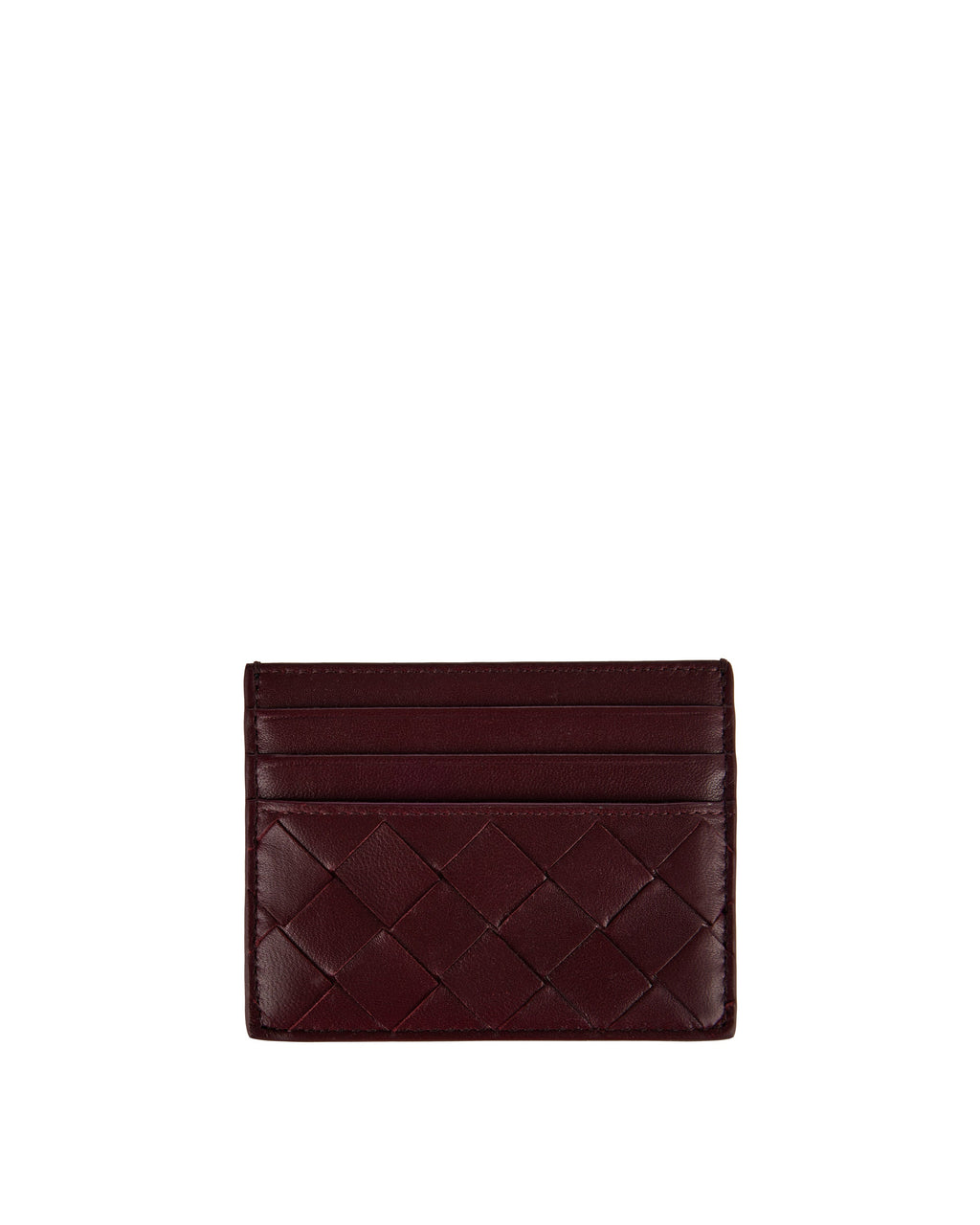Intrecciato Leather Credit Card Case Bottega veneta – Гарантія оригінальності – боковий вид