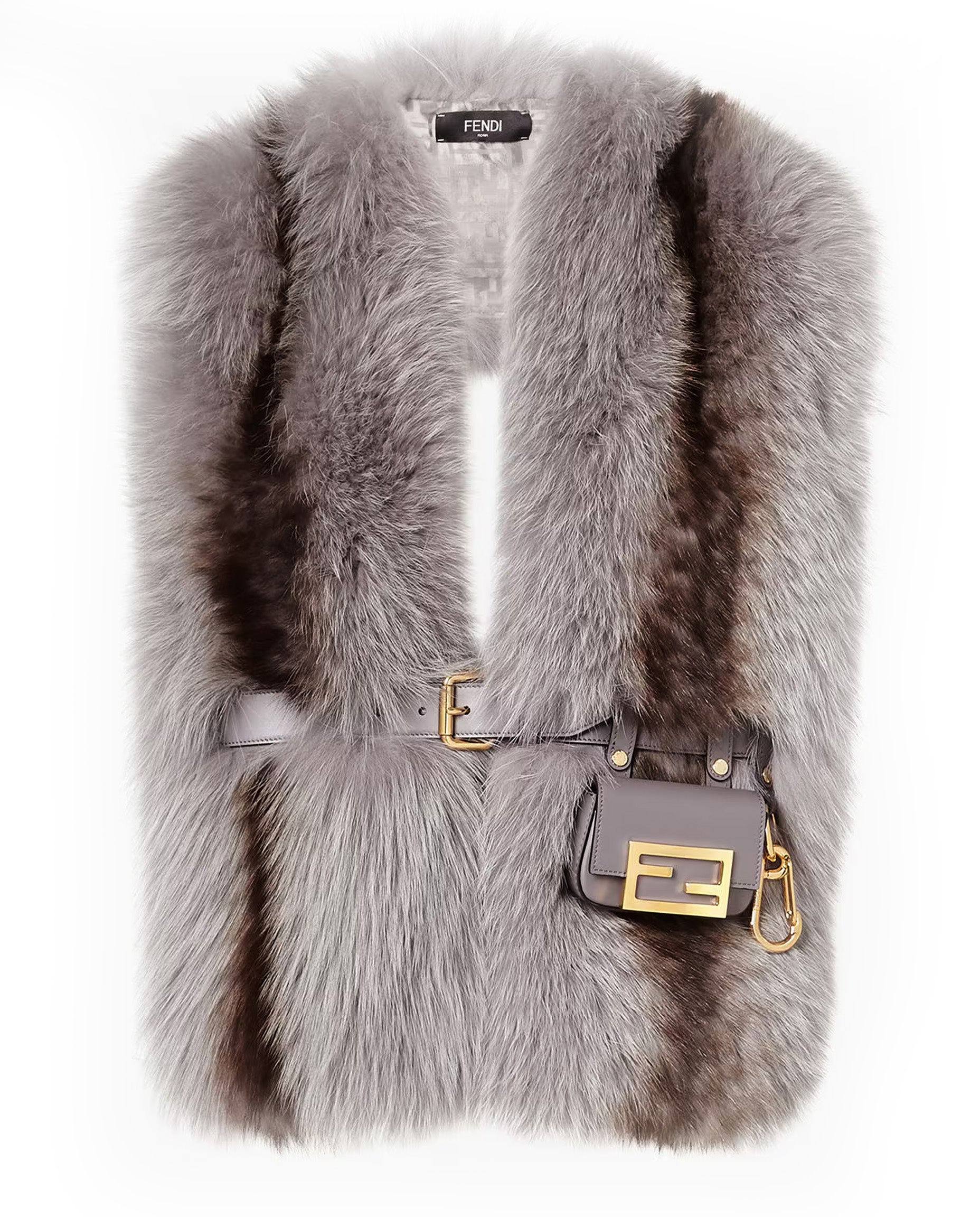 Оригінальна Maxi Fur Stole Fendi – боковий вид