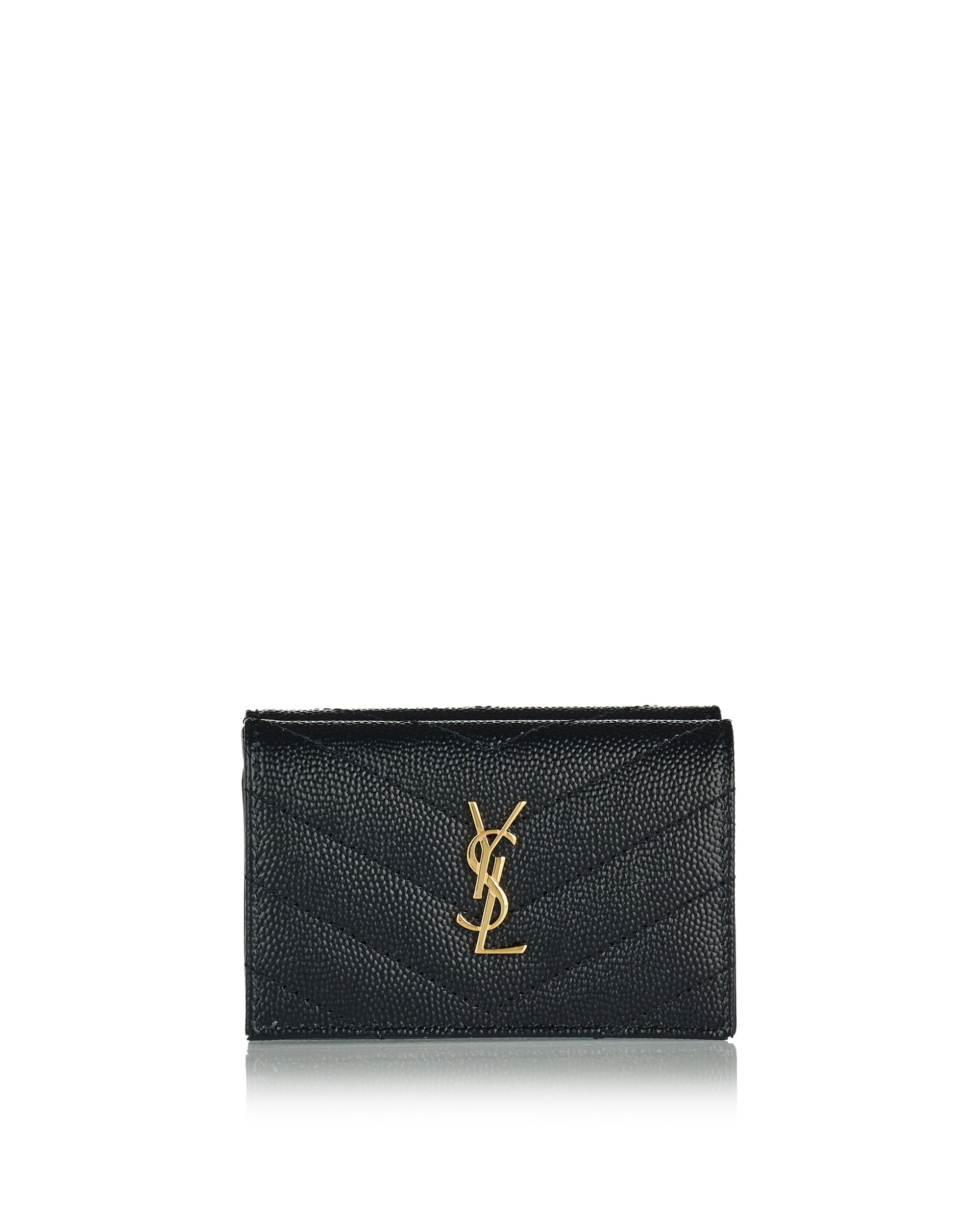 Cassandre Matelassé Leather Wallet Saint laurent оригінал – Купити в Україні – боковий вид
