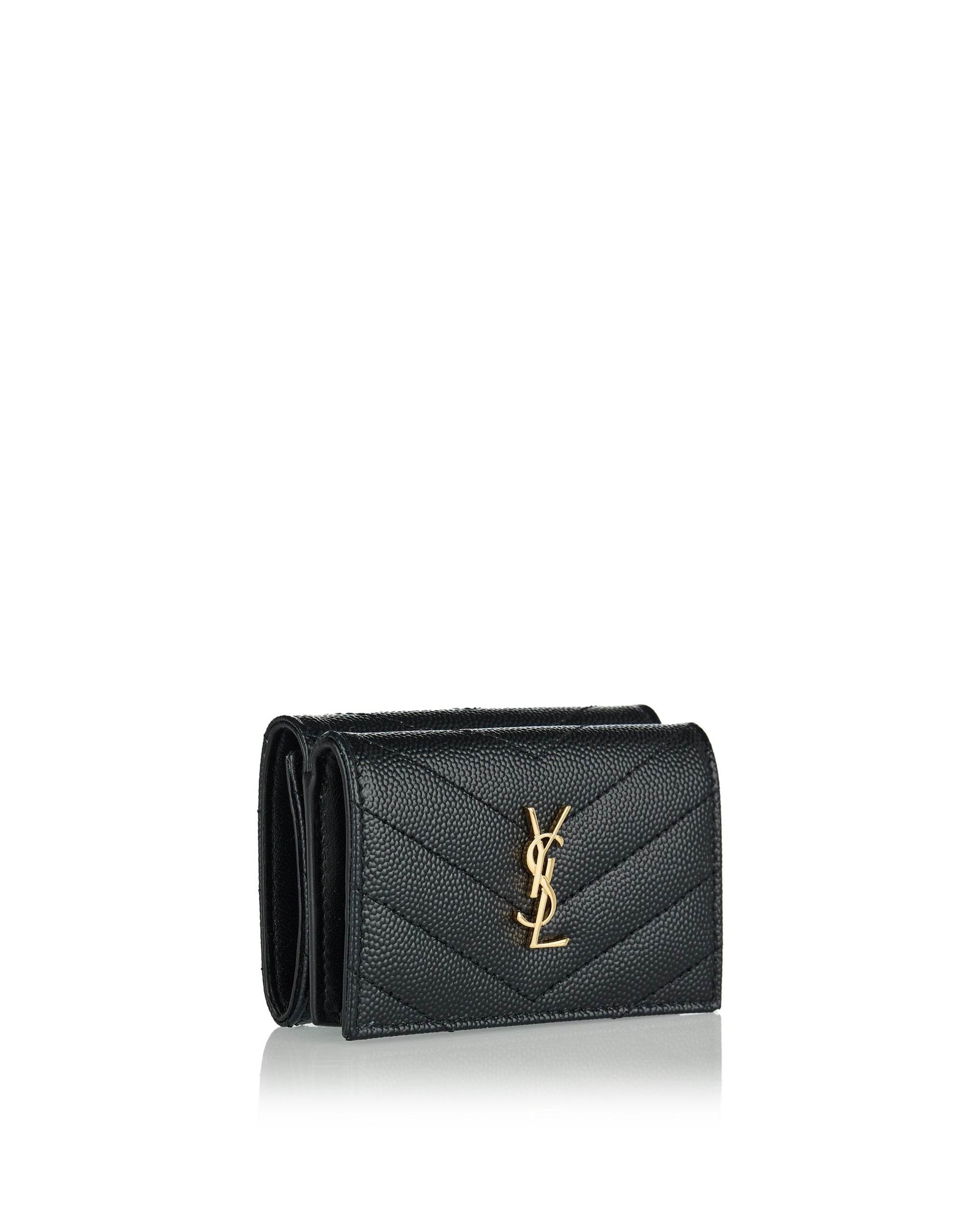 Cassandre Matelassé Leather Wallet Saint laurent оригінал – Купити в Україні – вид ззаду