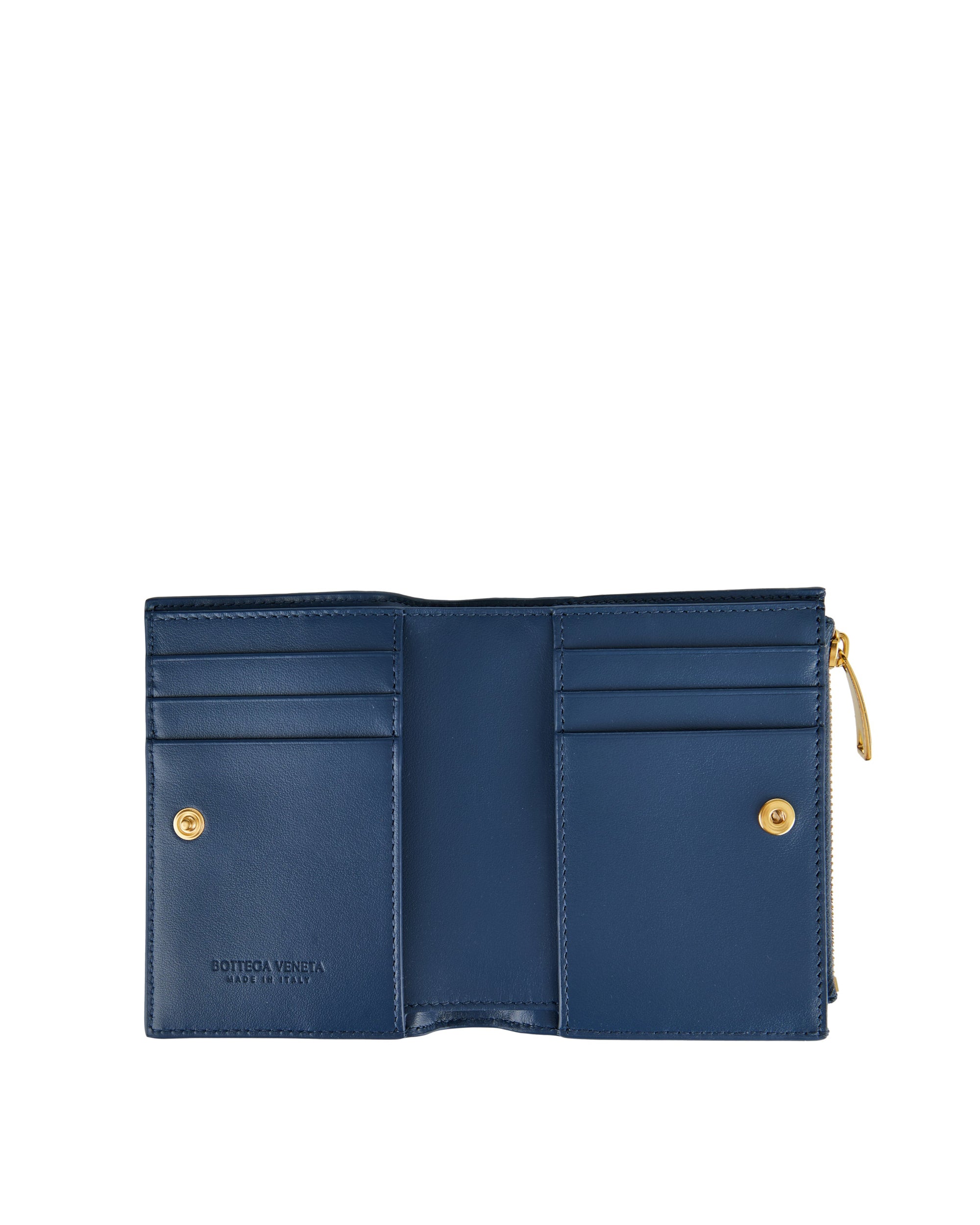Оригінальна Intrecciato Small Bi Fold Wallet Bottega veneta – вид ззаду
