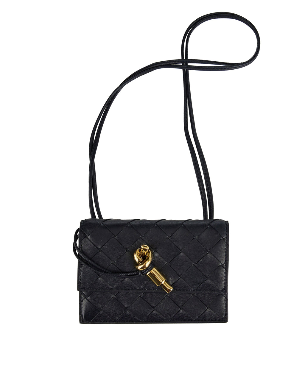 Оригінальна Andiamo Badge Holder Bottega veneta – боковий вид