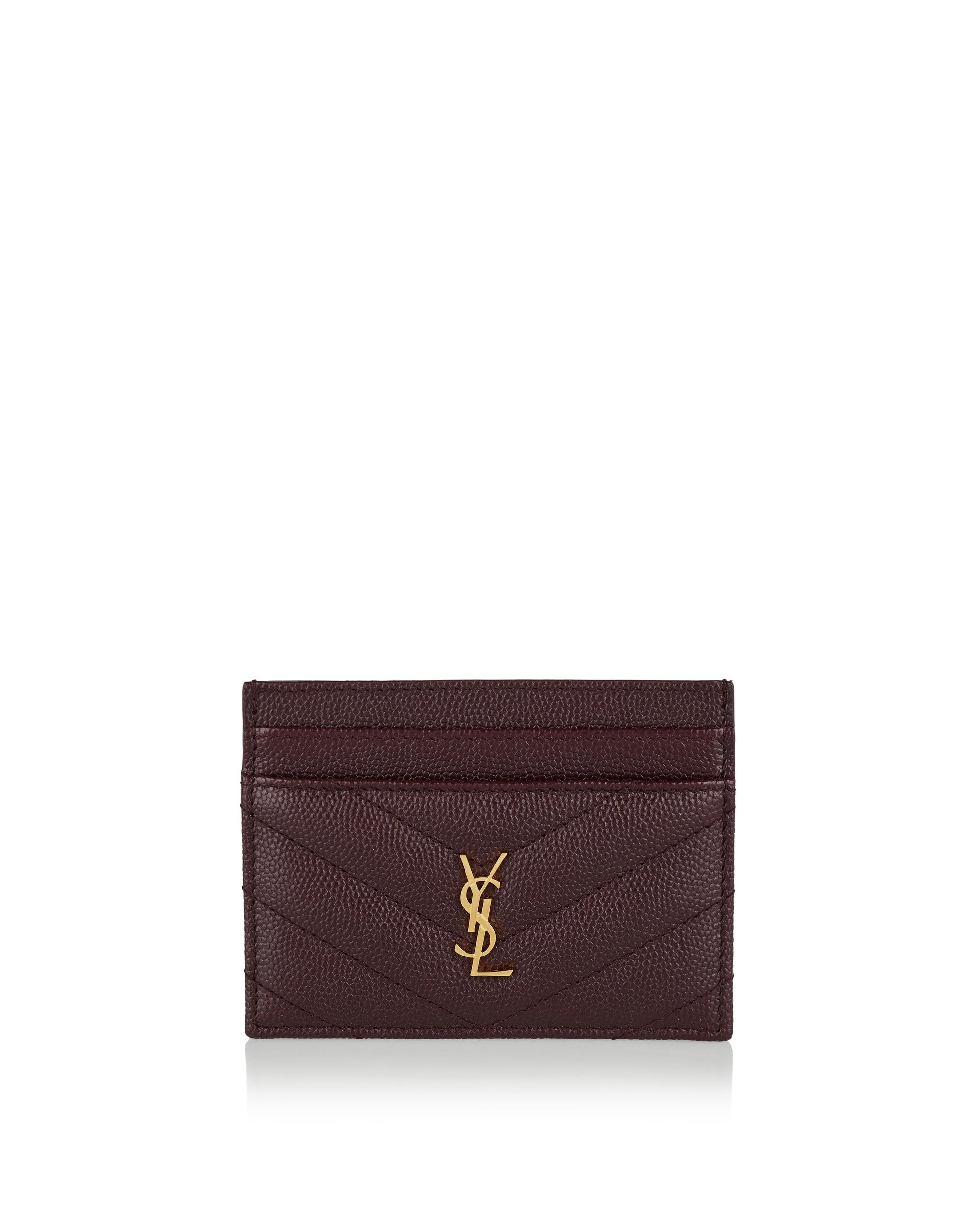 Cassandre Leather Card Case Saint laurent оригінал – Купити в Україні – боковий вид